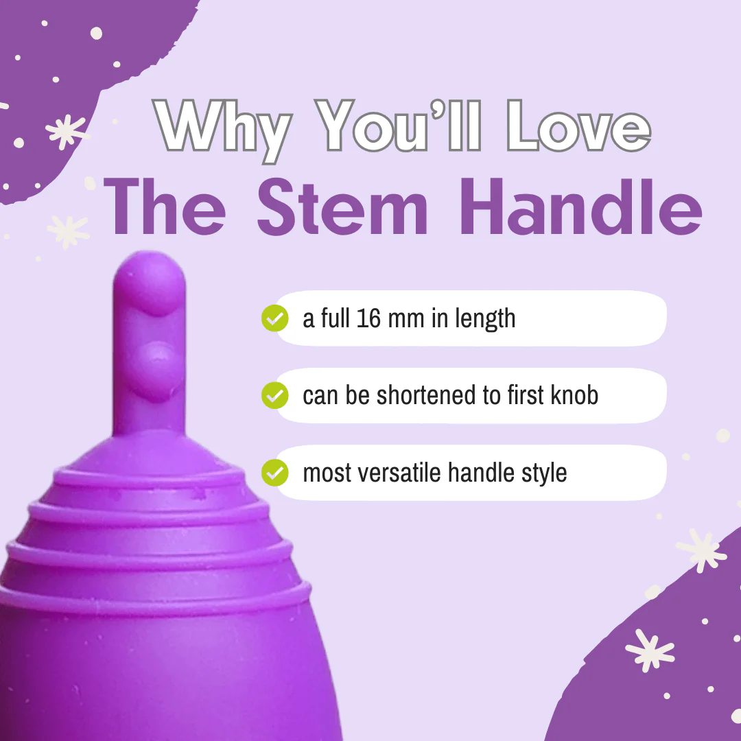 Heavy Flow MeLuna Menstrual with Stem Handle, Classic Me Luna - Image 2