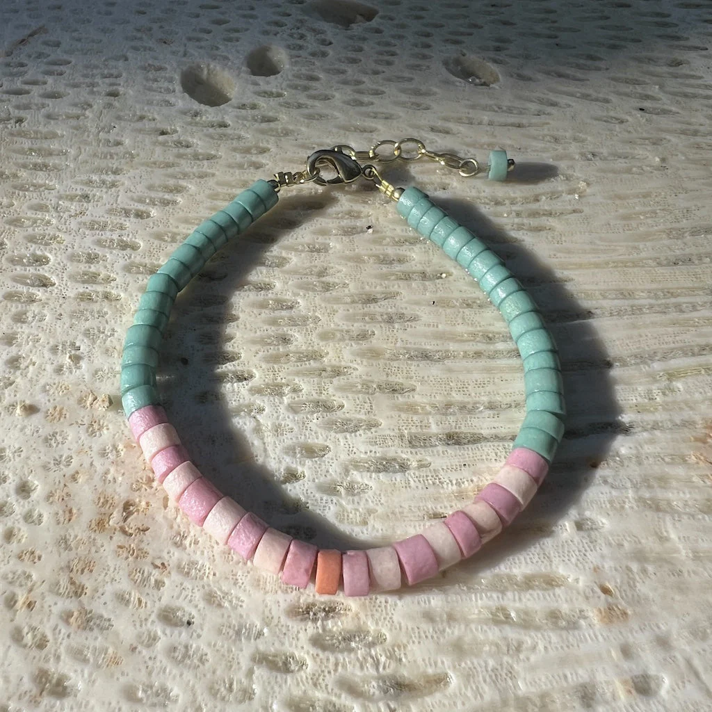 Heishi Bone Bracelet - Image 2
