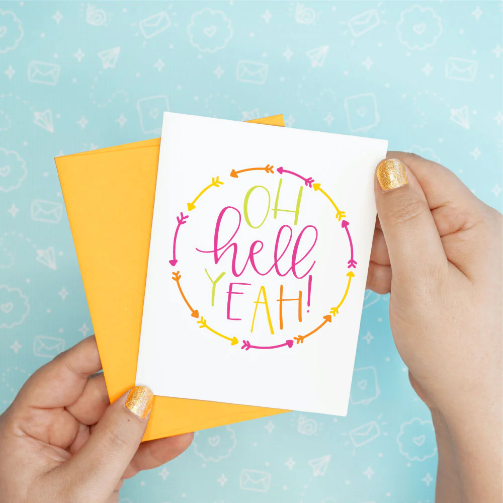 Hell Yeah Congrats Funny Greeting Card
