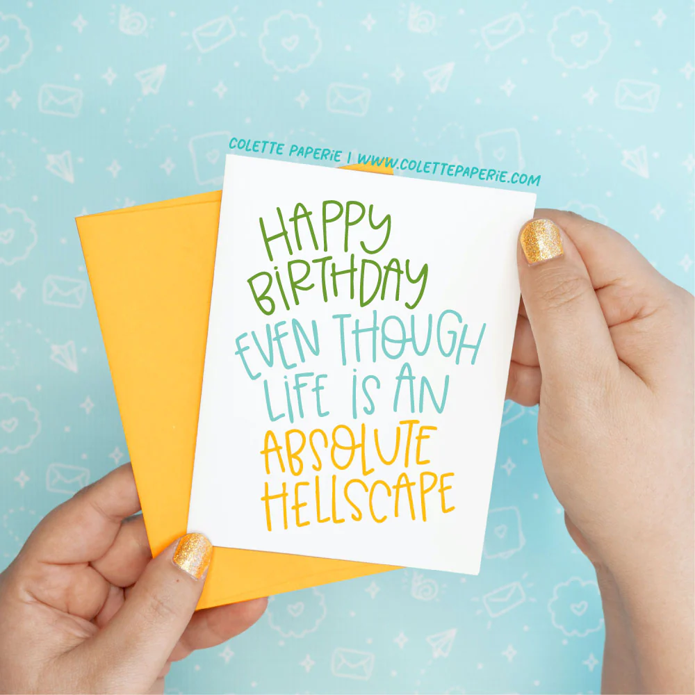 Hellscape Funny Birthday Greeting Card