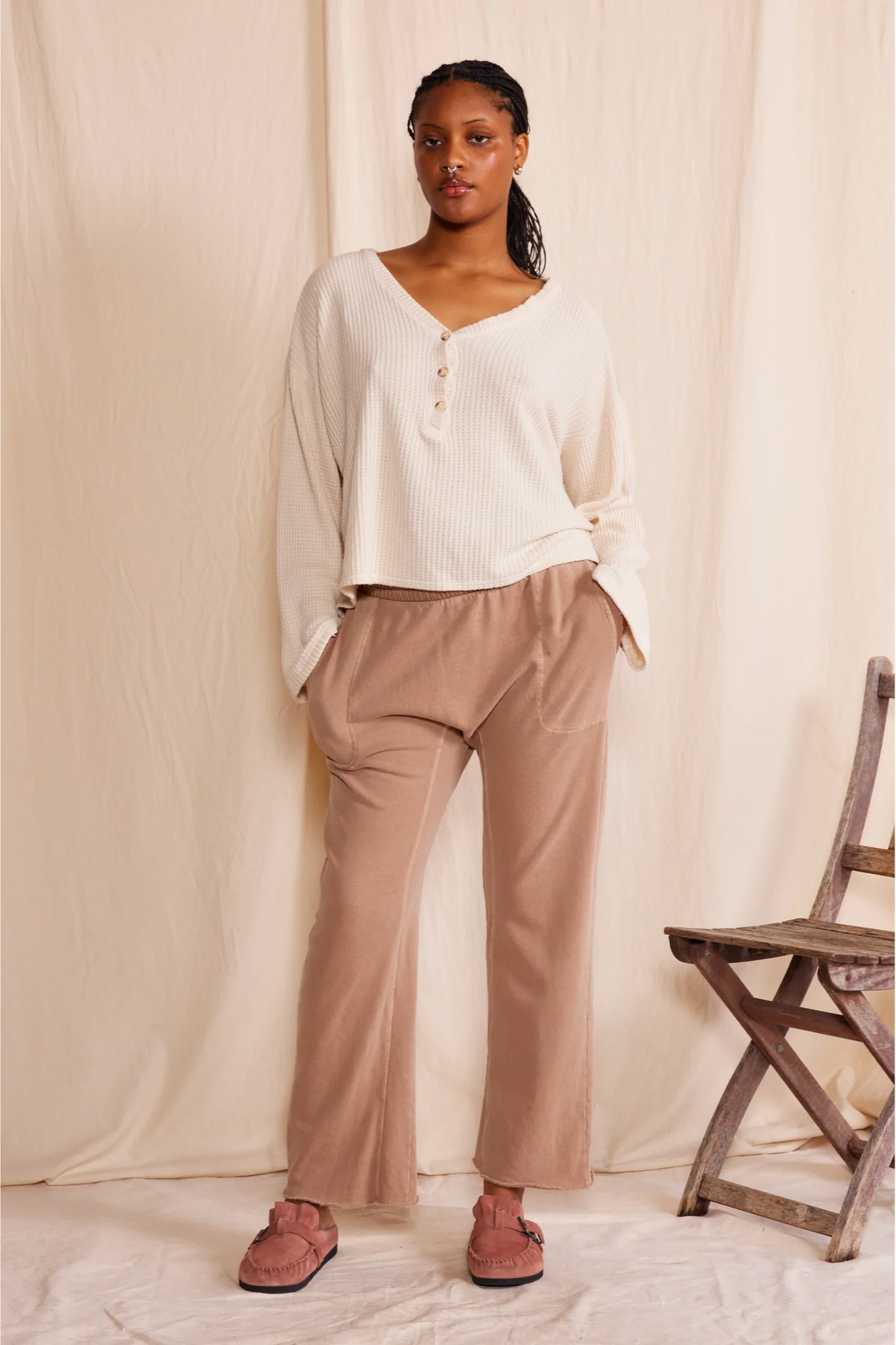 Henley Waffle Top - Image 11