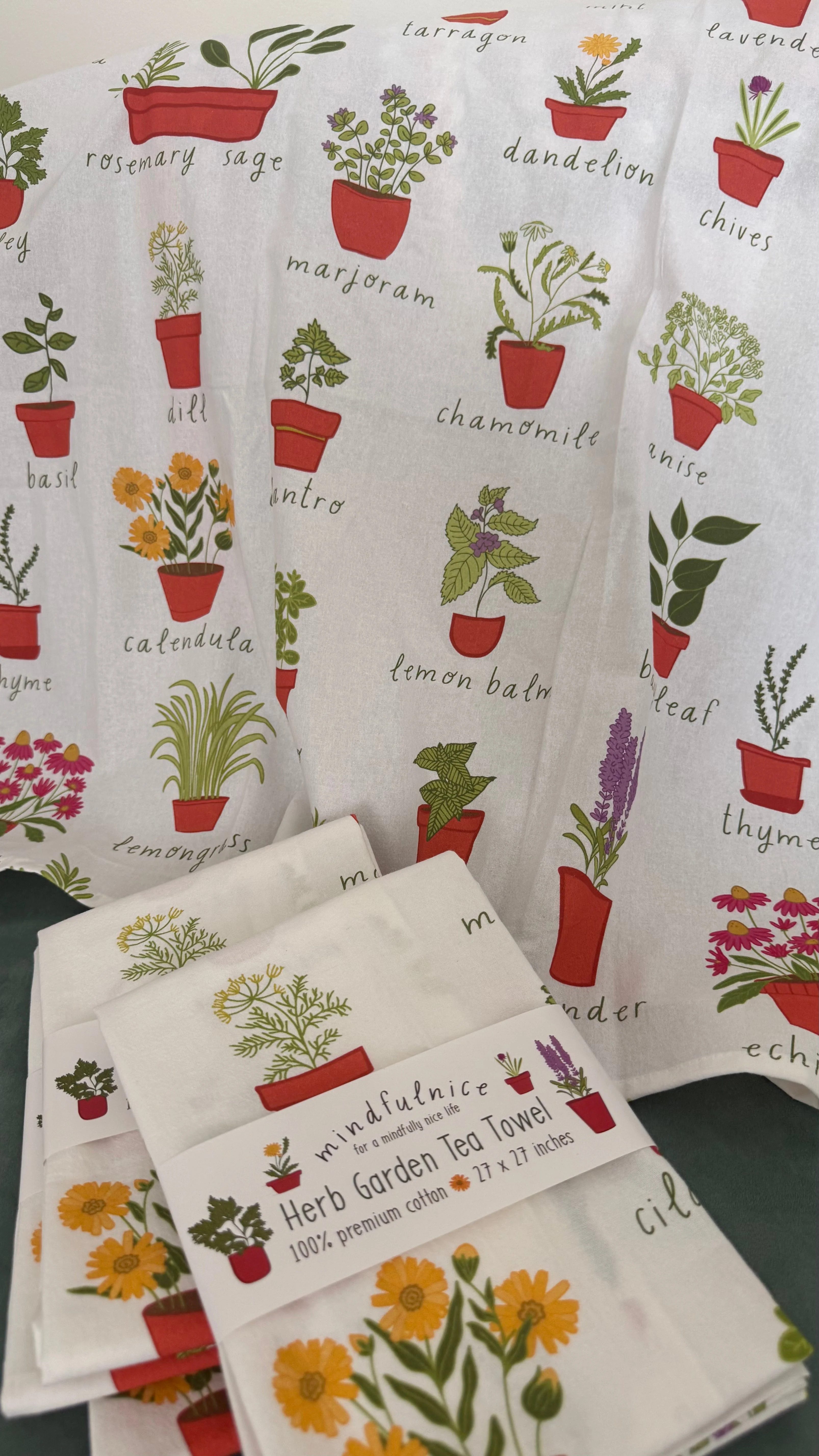 Herb Garden Tea Towel - Image 2