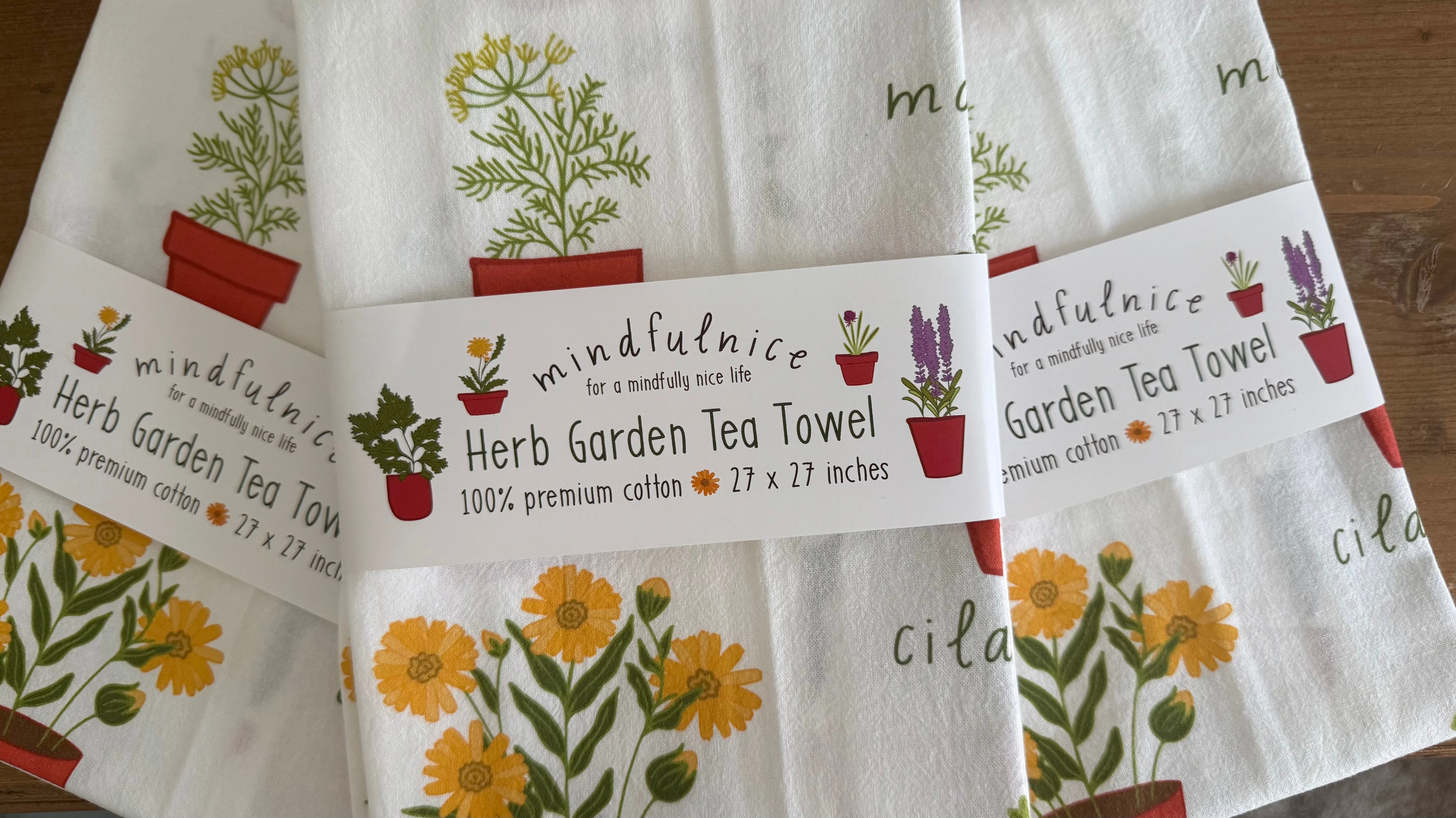Herb Garden Tea Towel - Image 3