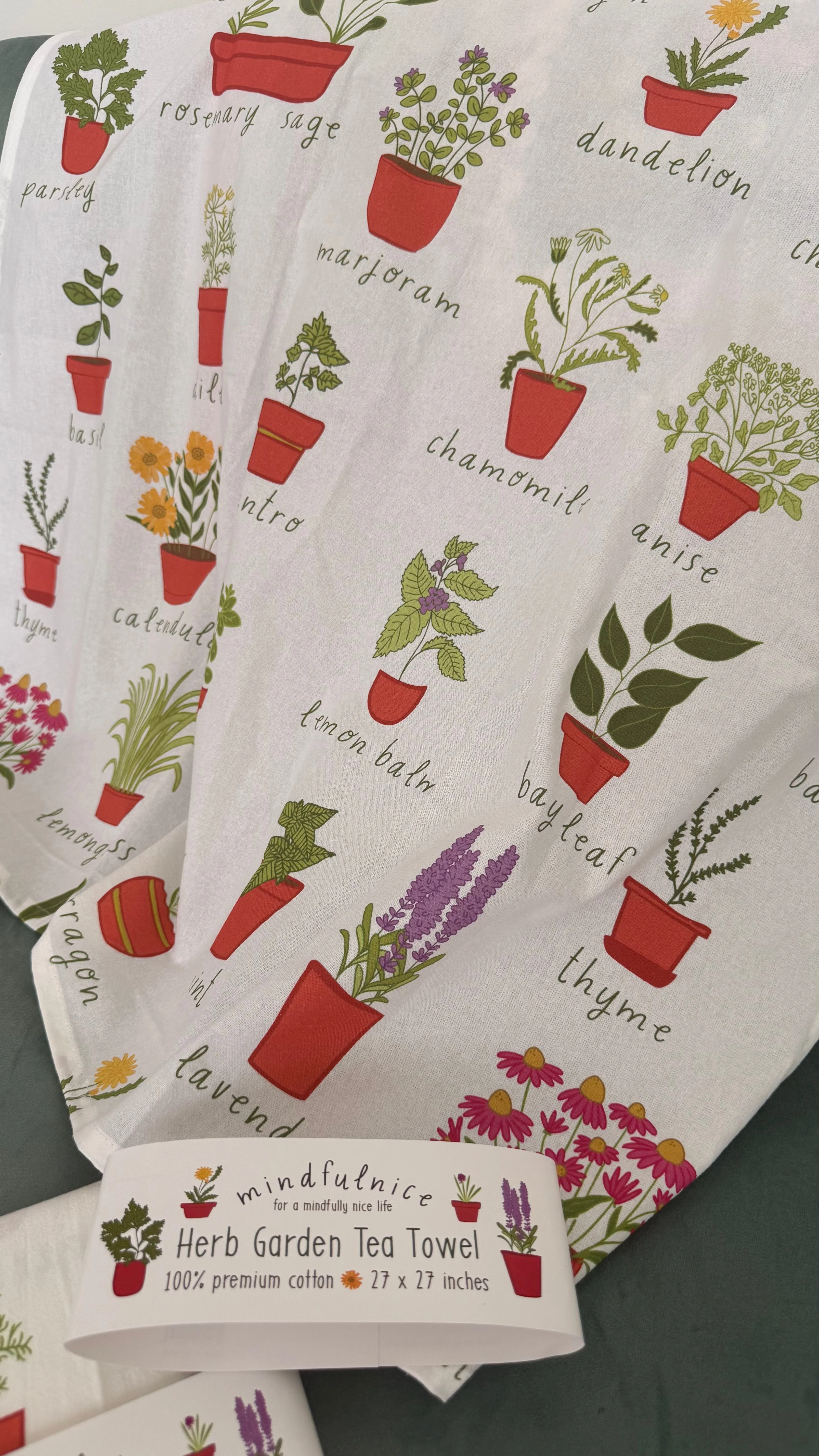Herb Garden Tea Towel - Image 5