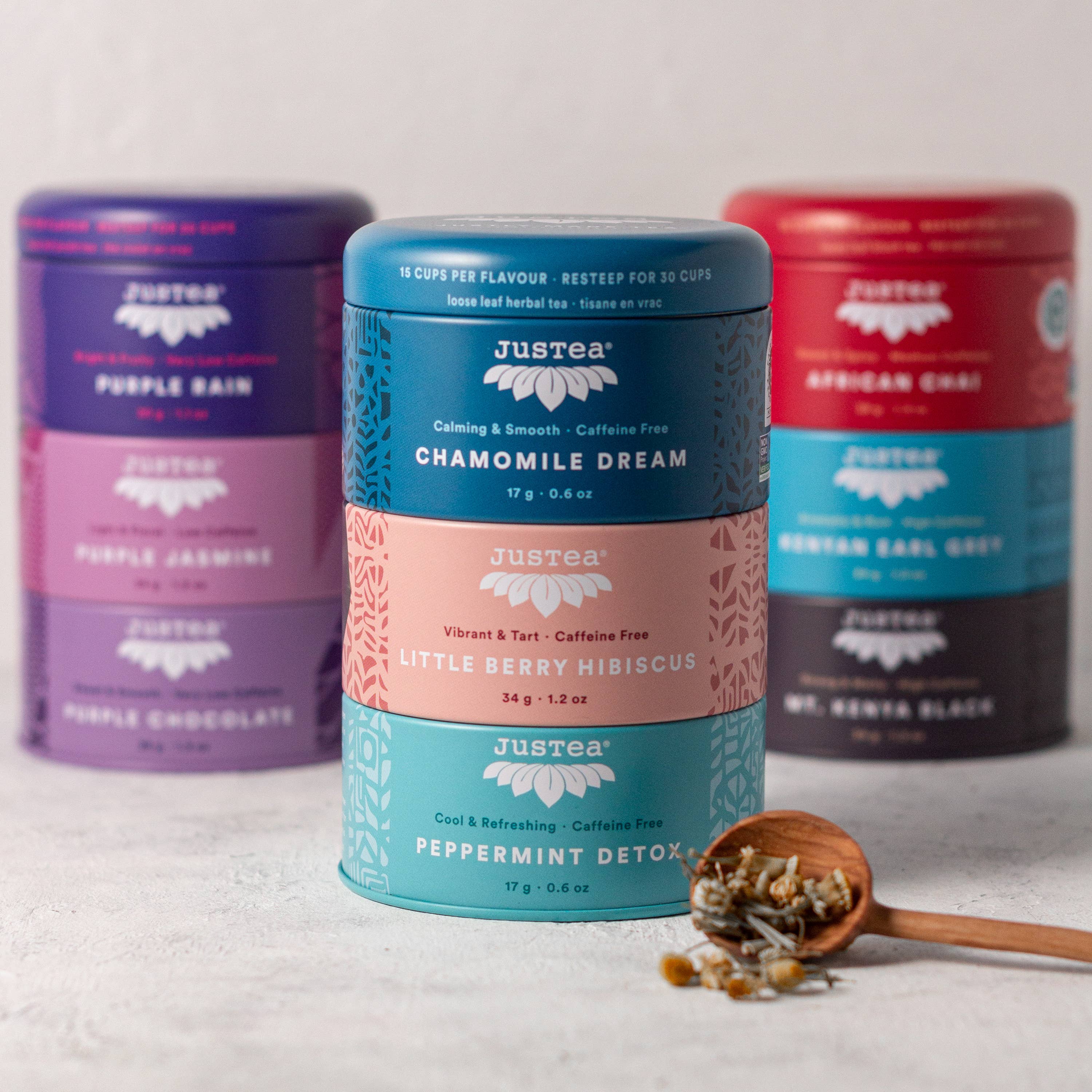 Herbal Tea Trio Tin & Spoon - Organic, Fair-Trade Tea Gift - Image 10