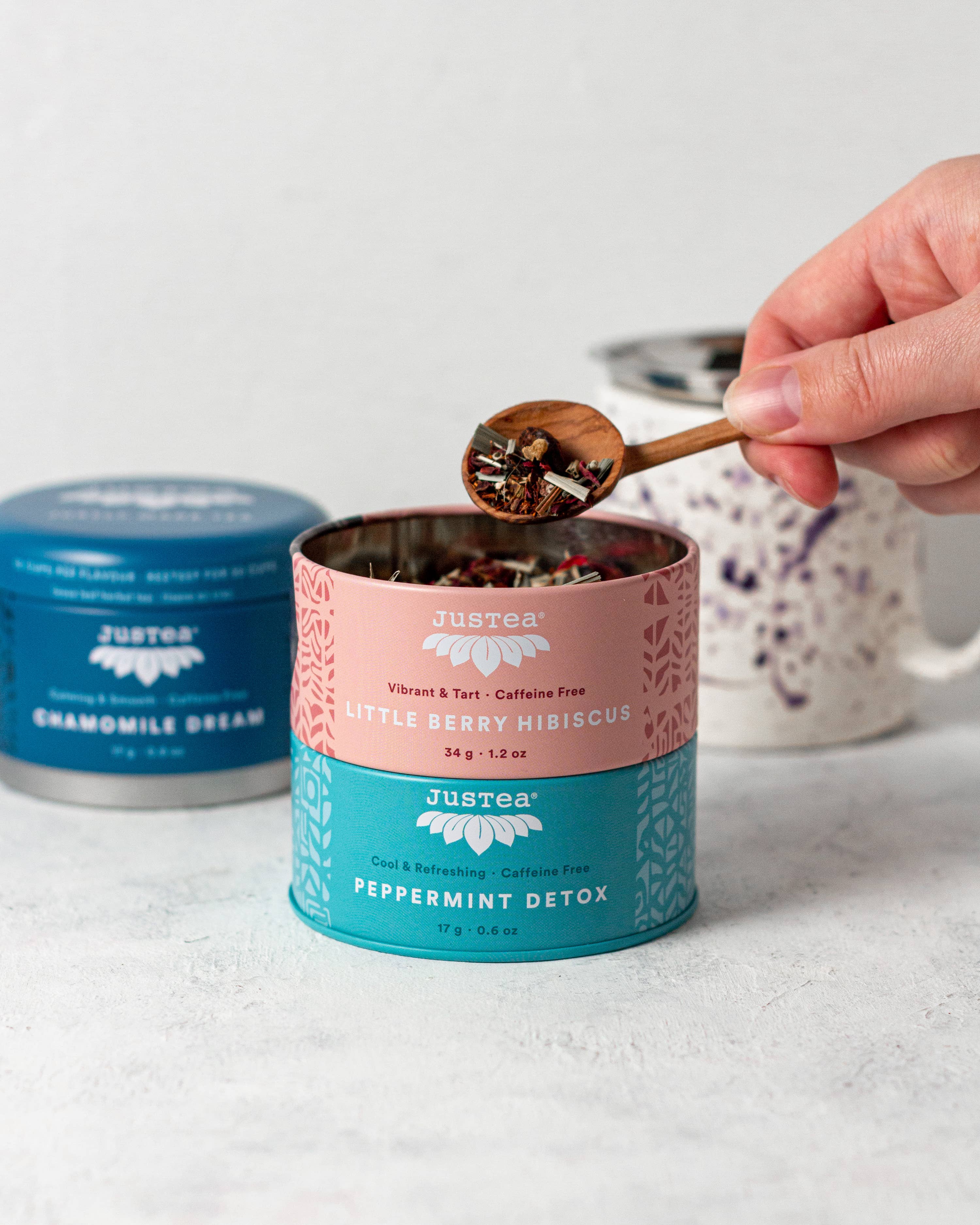 Herbal Tea Trio Tin & Spoon - Organic, Fair-Trade Tea Gift - Image 7