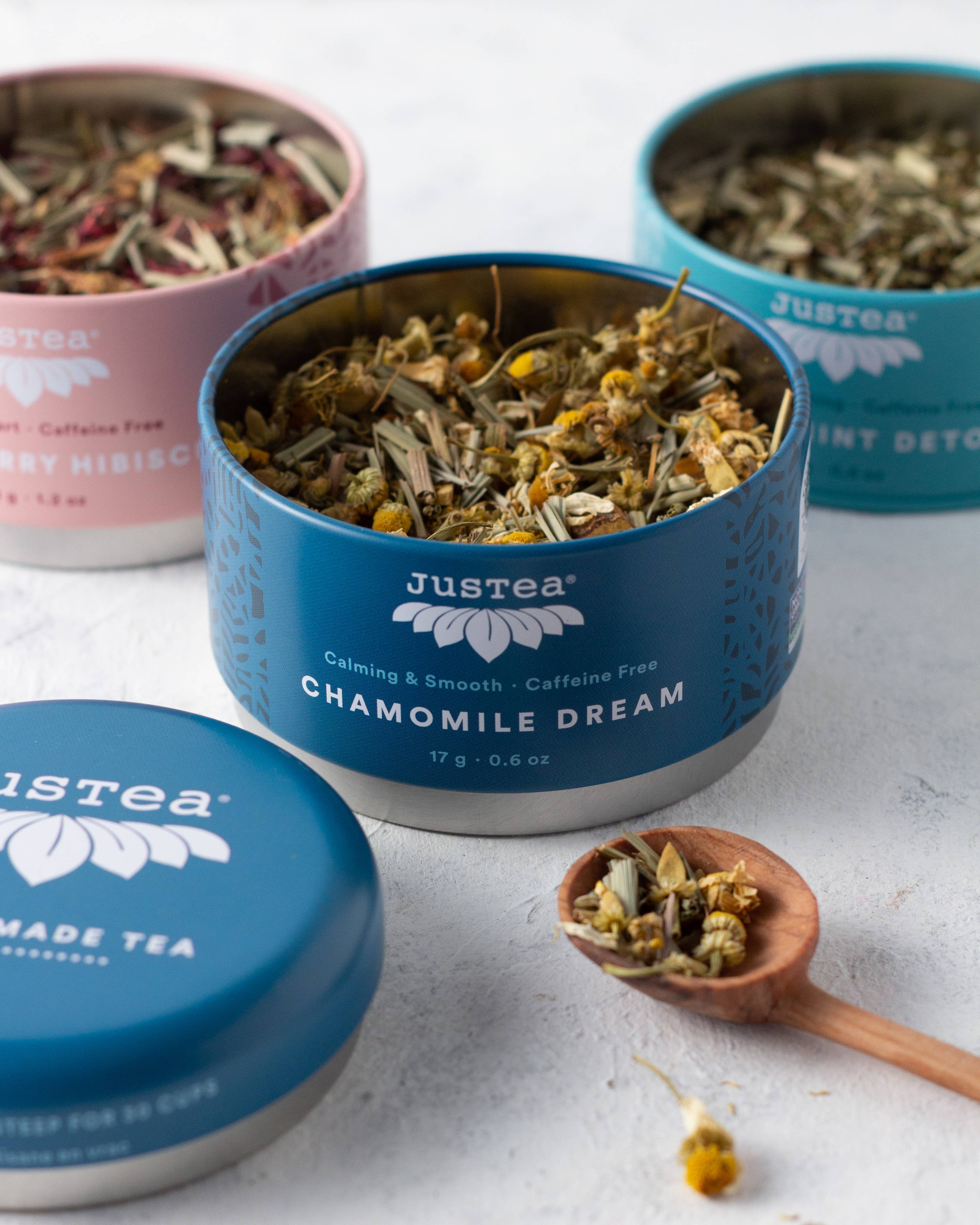 Herbal Tea Trio Tin & Spoon - Organic, Fair-Trade Tea Gift - Image 8
