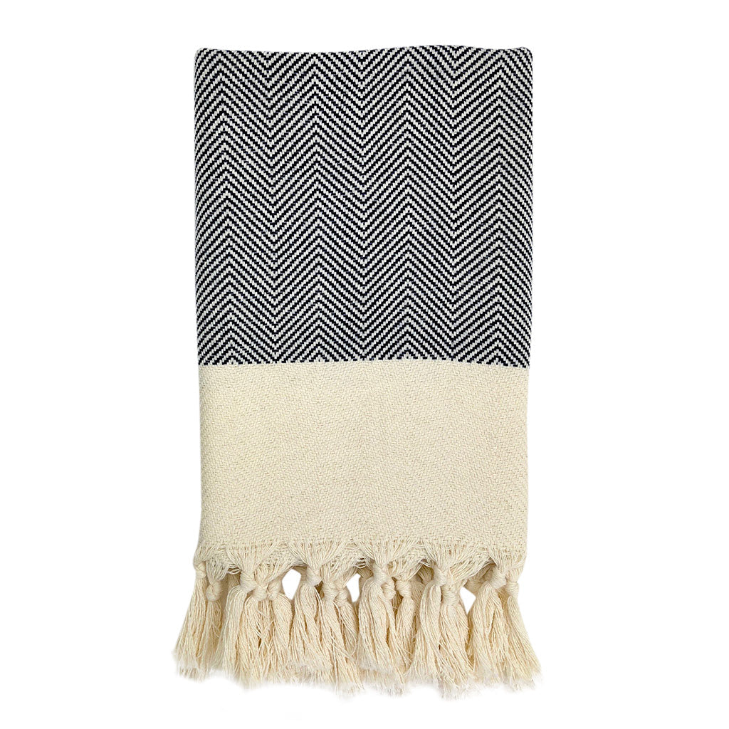 Herringbone Turkish Hand Towel - Image 4