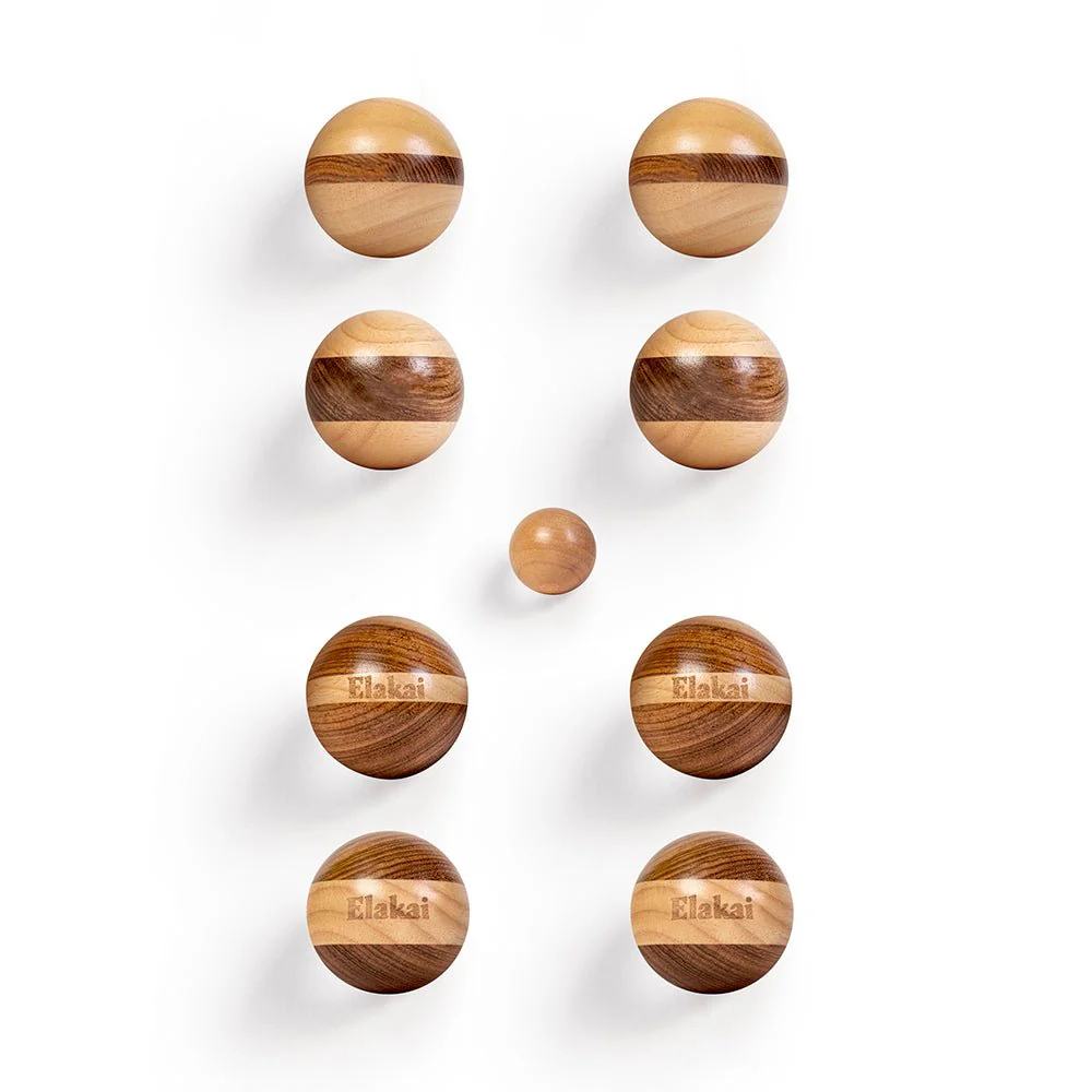 Hevea Wood 72mm Travel Bocce Set - Image 3