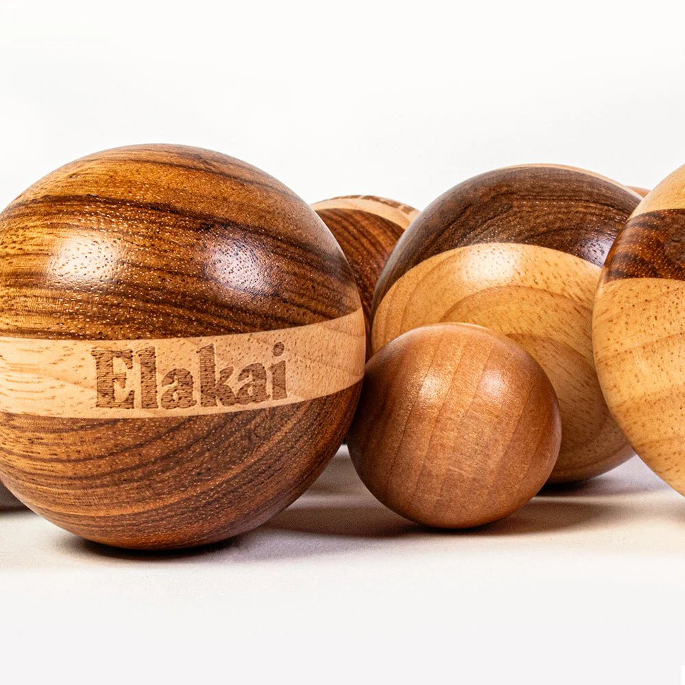 Hevea Wood 72mm Travel Bocce Set - Image 6