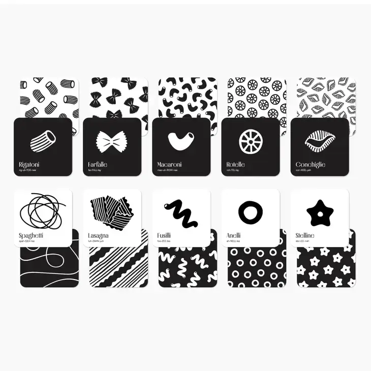 High Contrast Pasta Cards - Image 3
