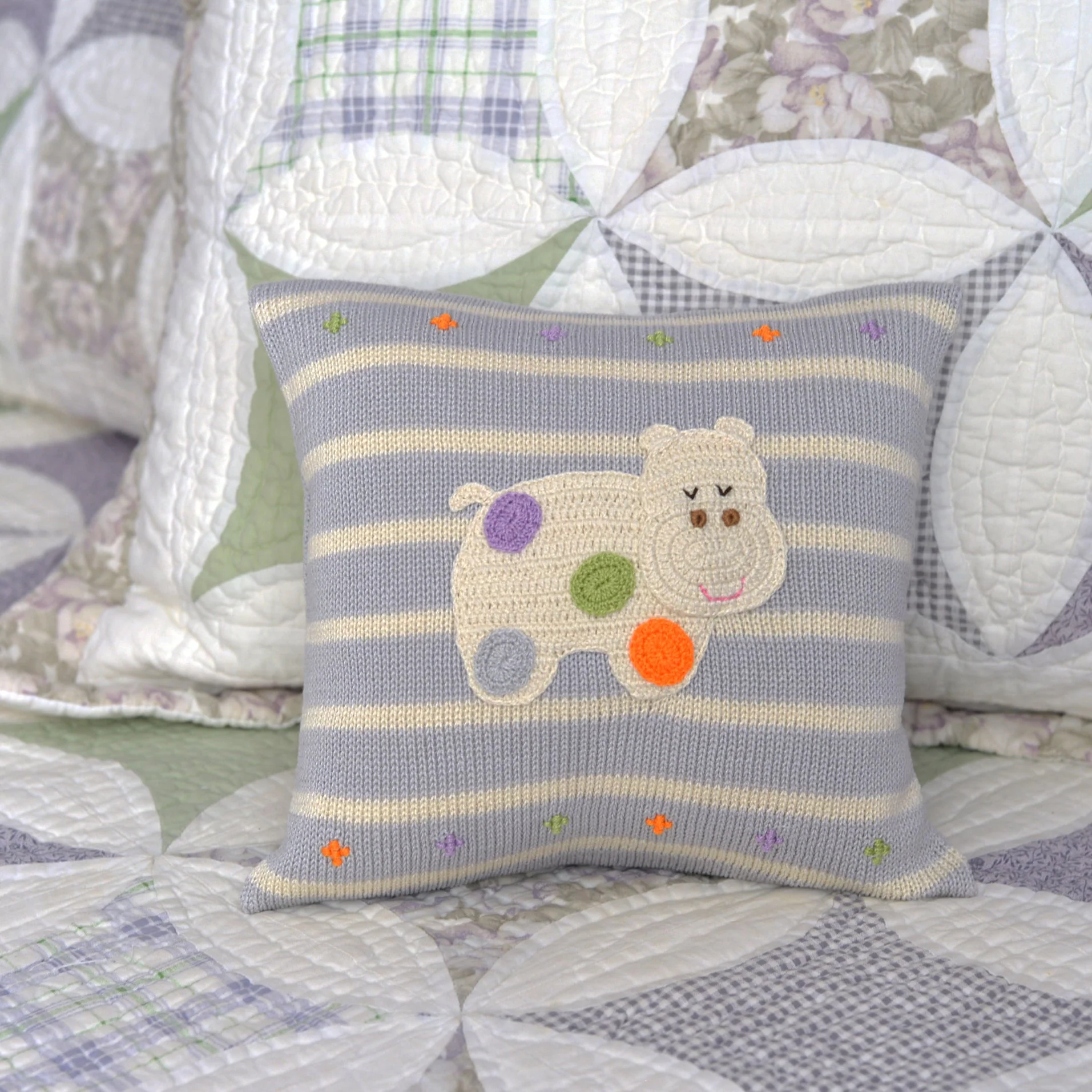 Hippo 10" Pillow - Image 3
