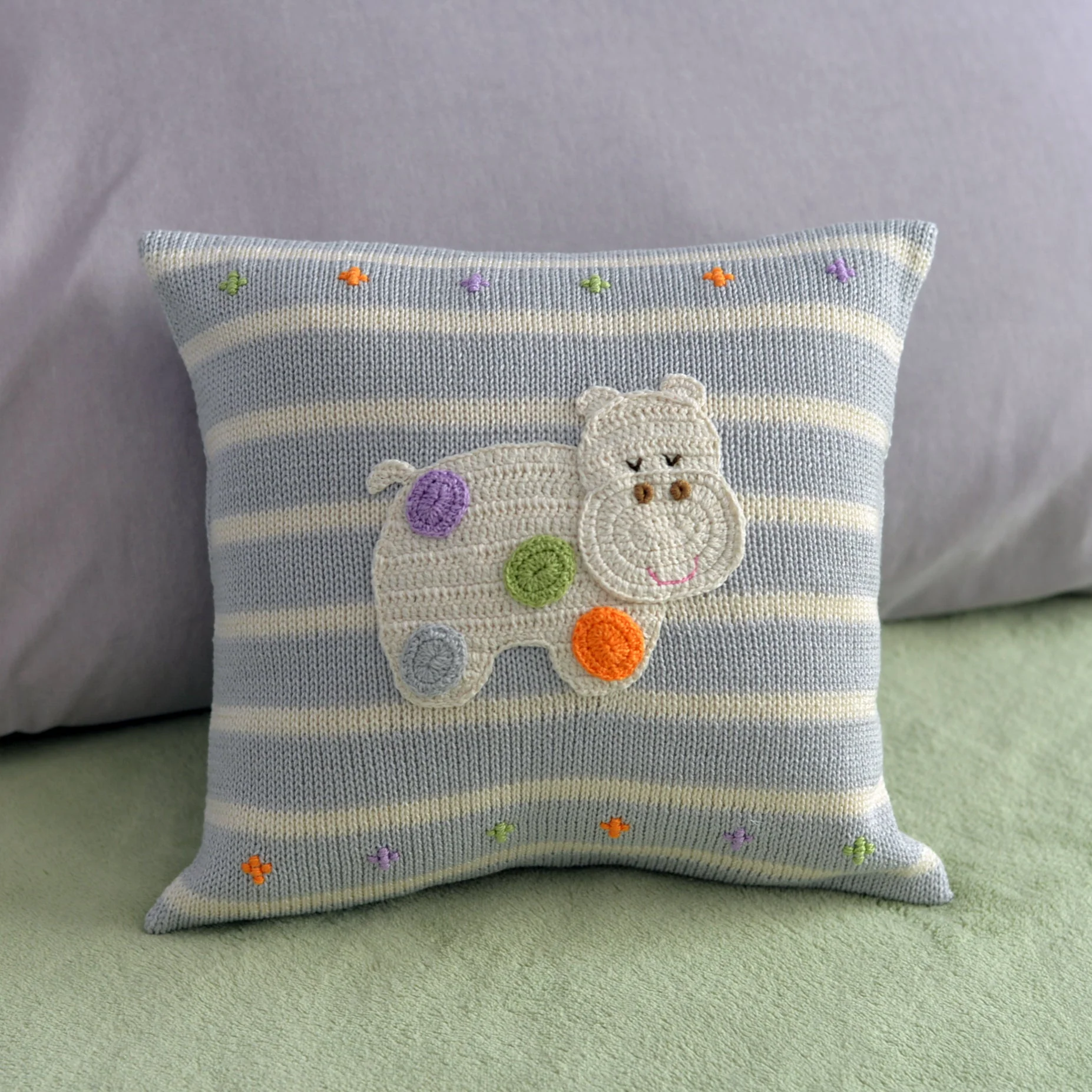 Hippo 10" Pillow - Image 4