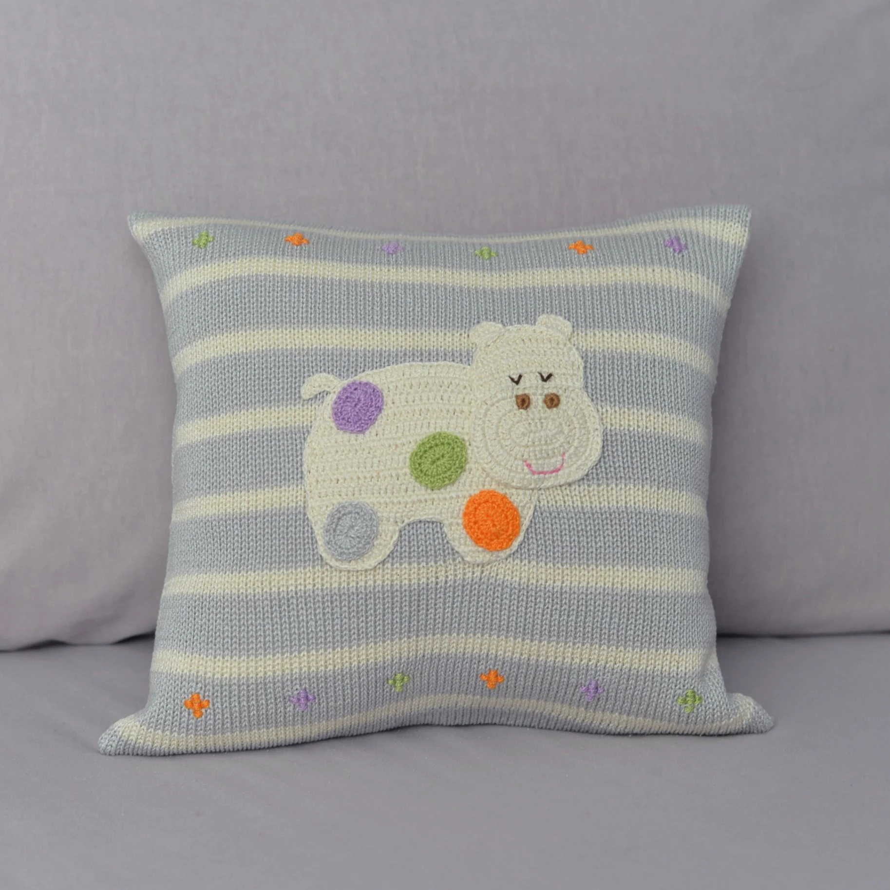 Hippo 10" Pillow - Image 5