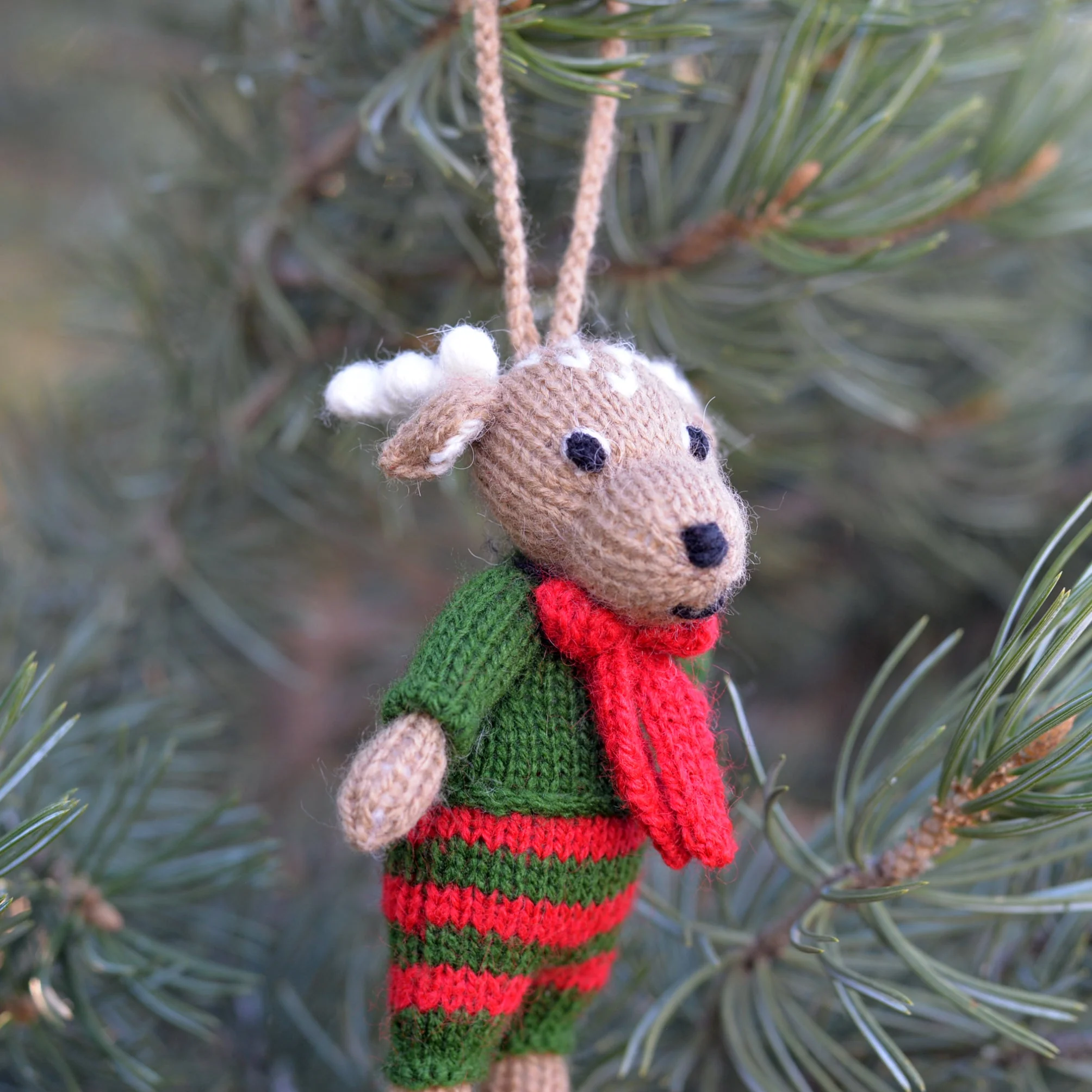 Holiday Deer Ornaments, set of 2 - Image 4