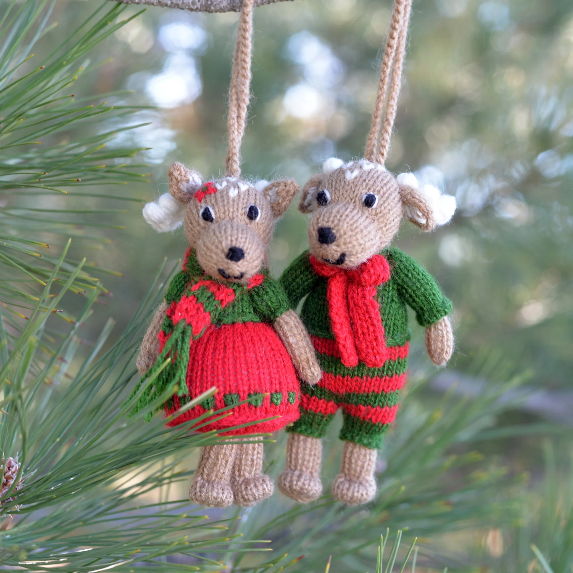 Holiday Deer Ornaments, set of 2 - Image 5