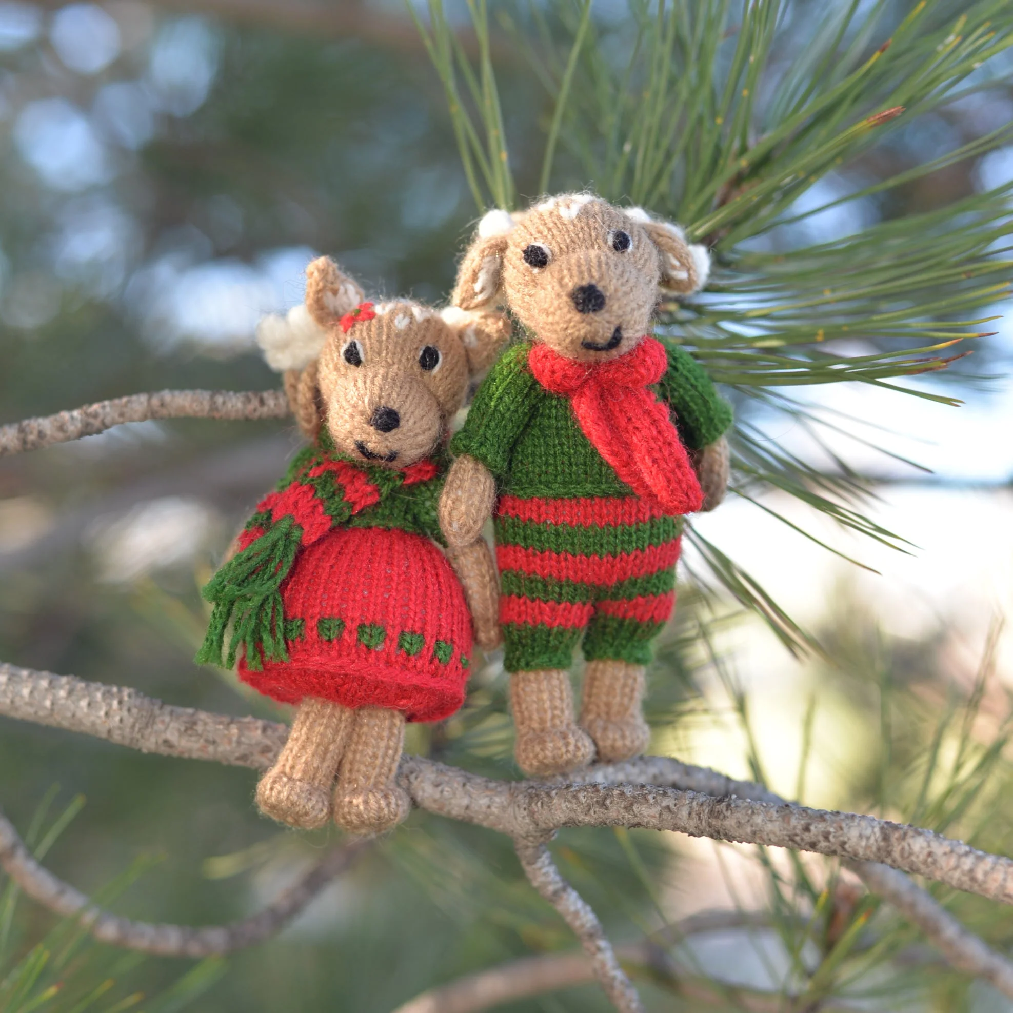 Holiday Deer Ornaments, set of 2 - Image 6