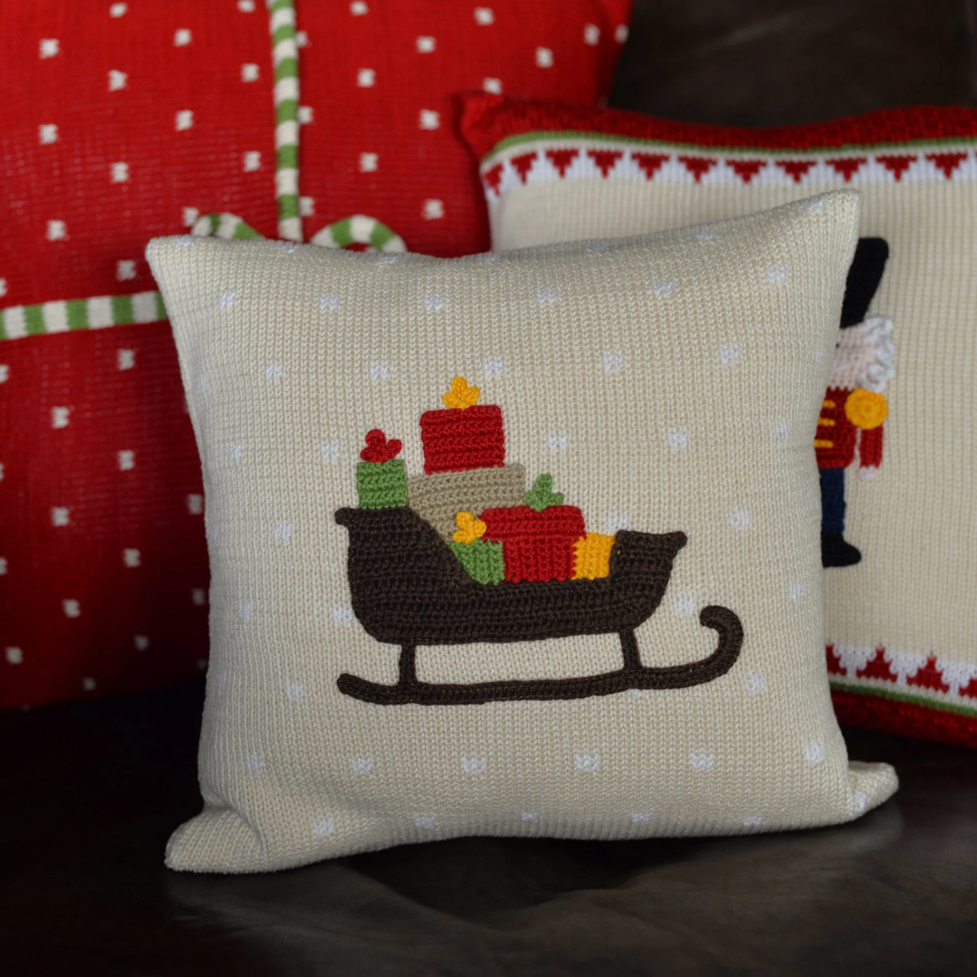 Holiday Sleigh Pillow 10" - Image 3