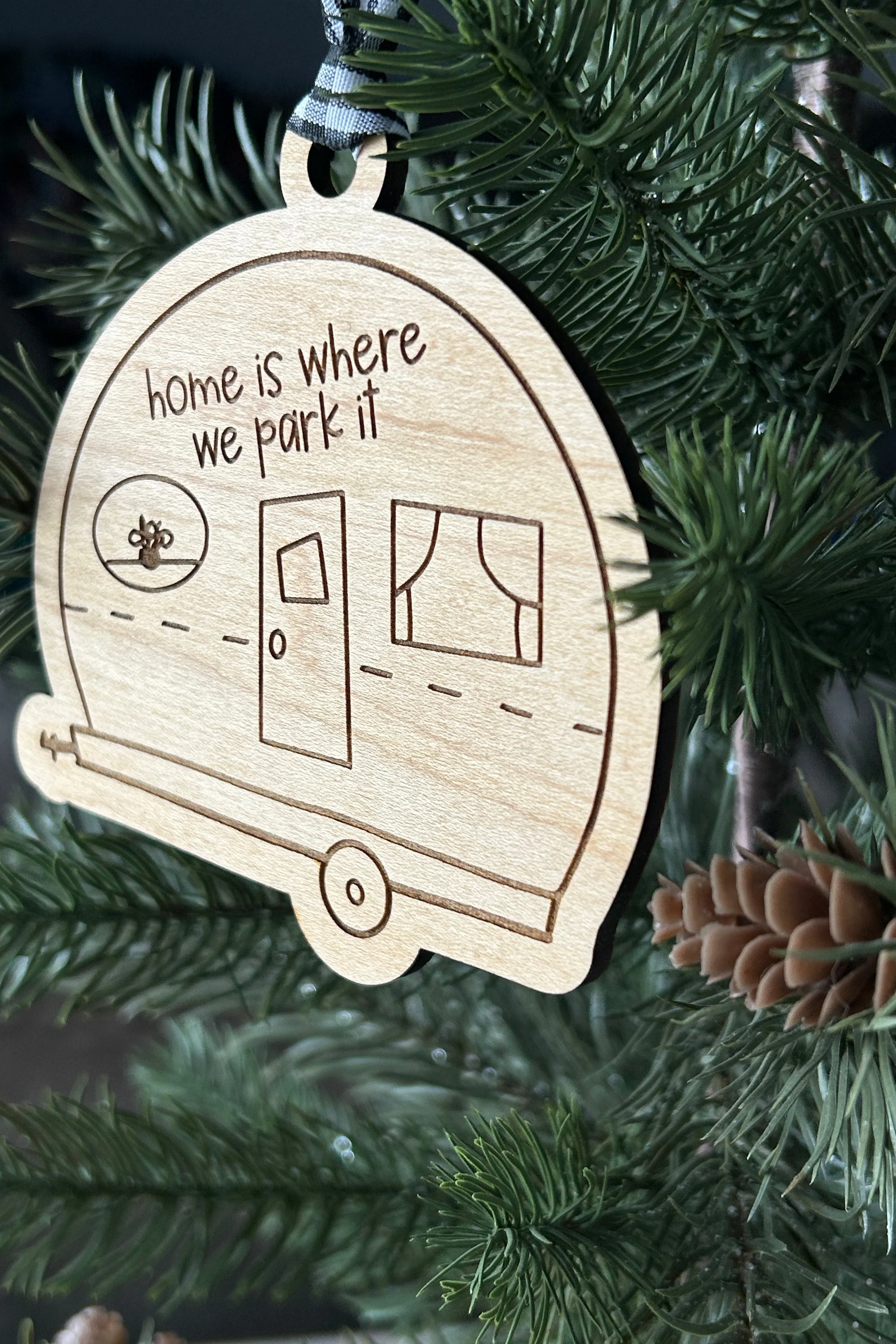 Home is where we park it - camper ornament - Image 2