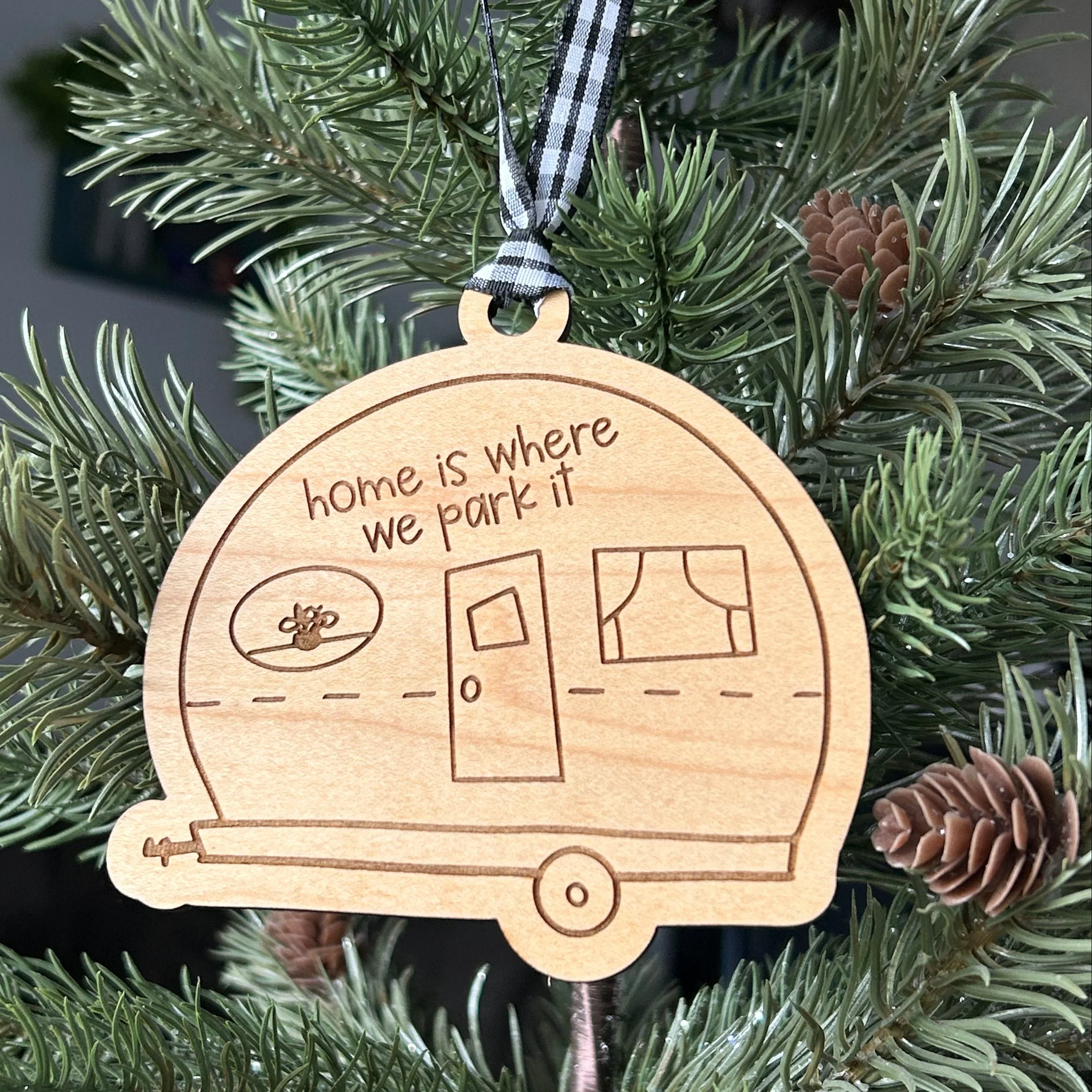 Home is where we park it - camper ornament - Image 3