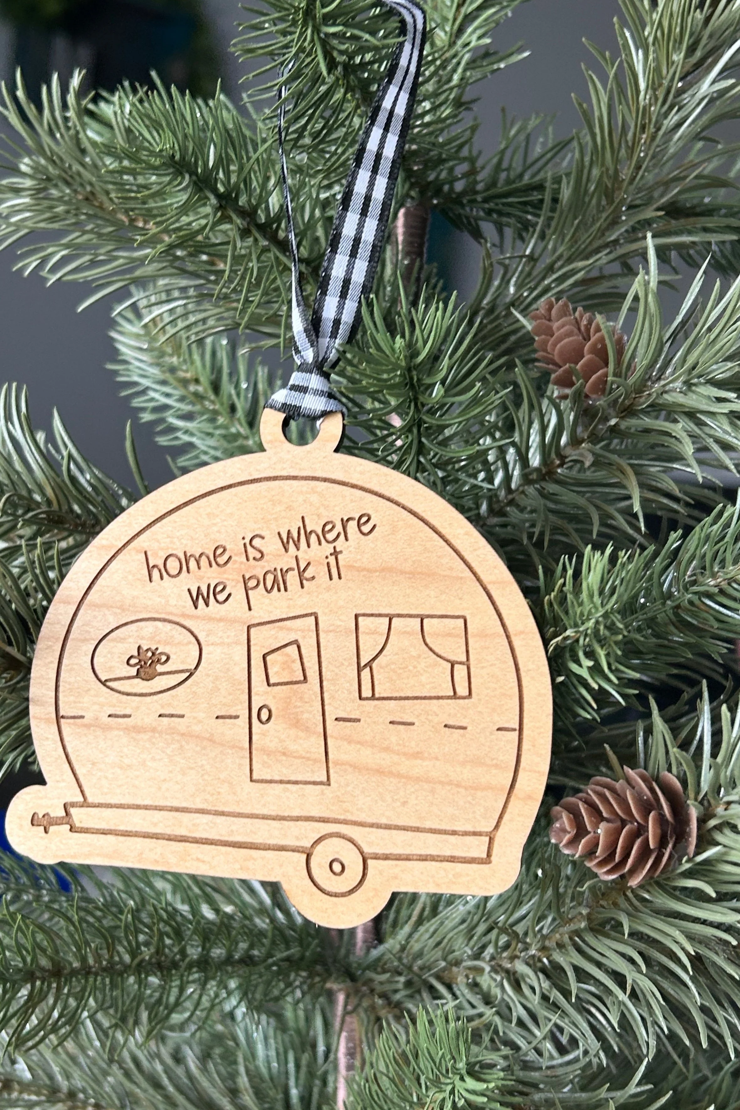 Home is where we park it - camper ornament - Image 4