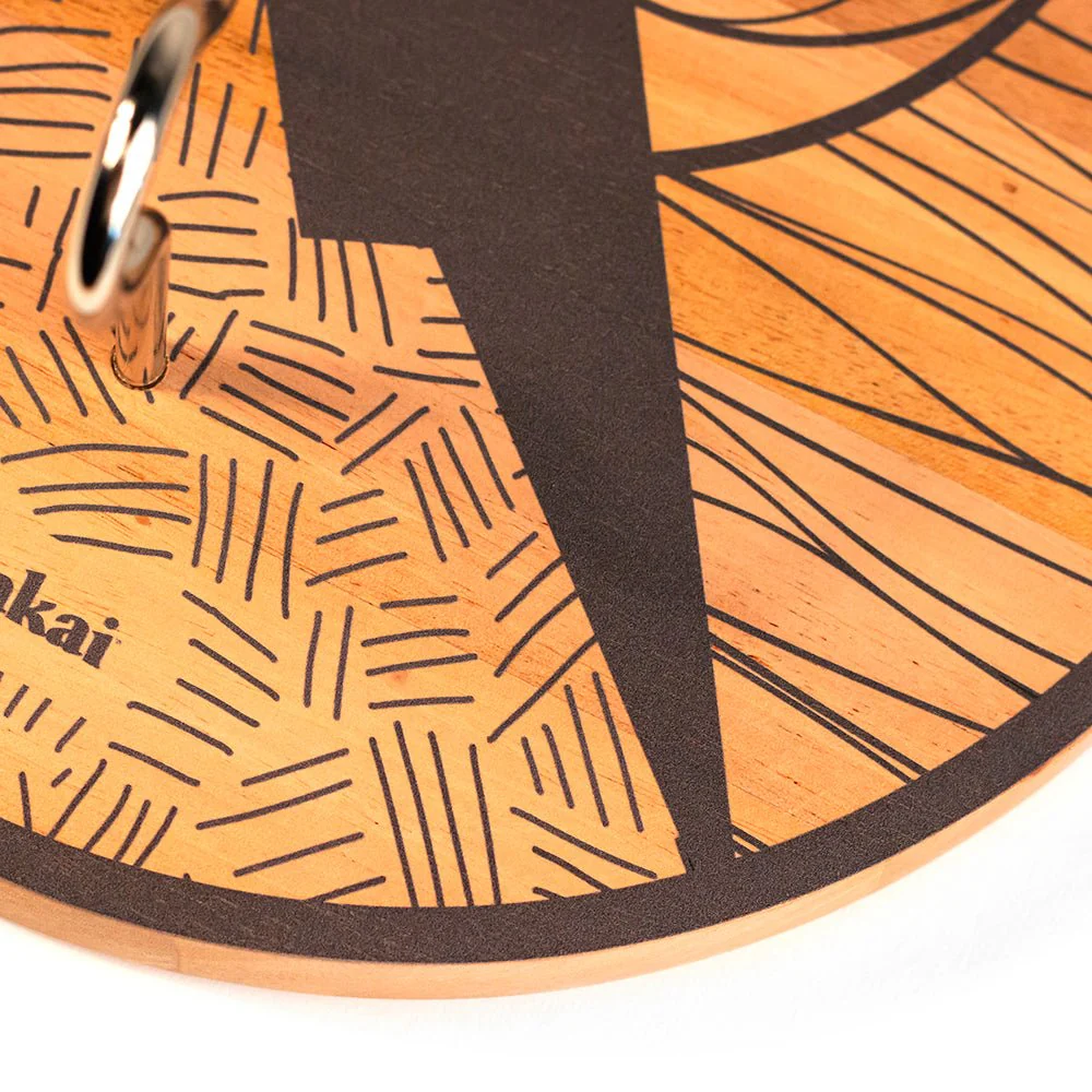 Hook and Ring Toss Game with Natural Wood Finish - Image 4