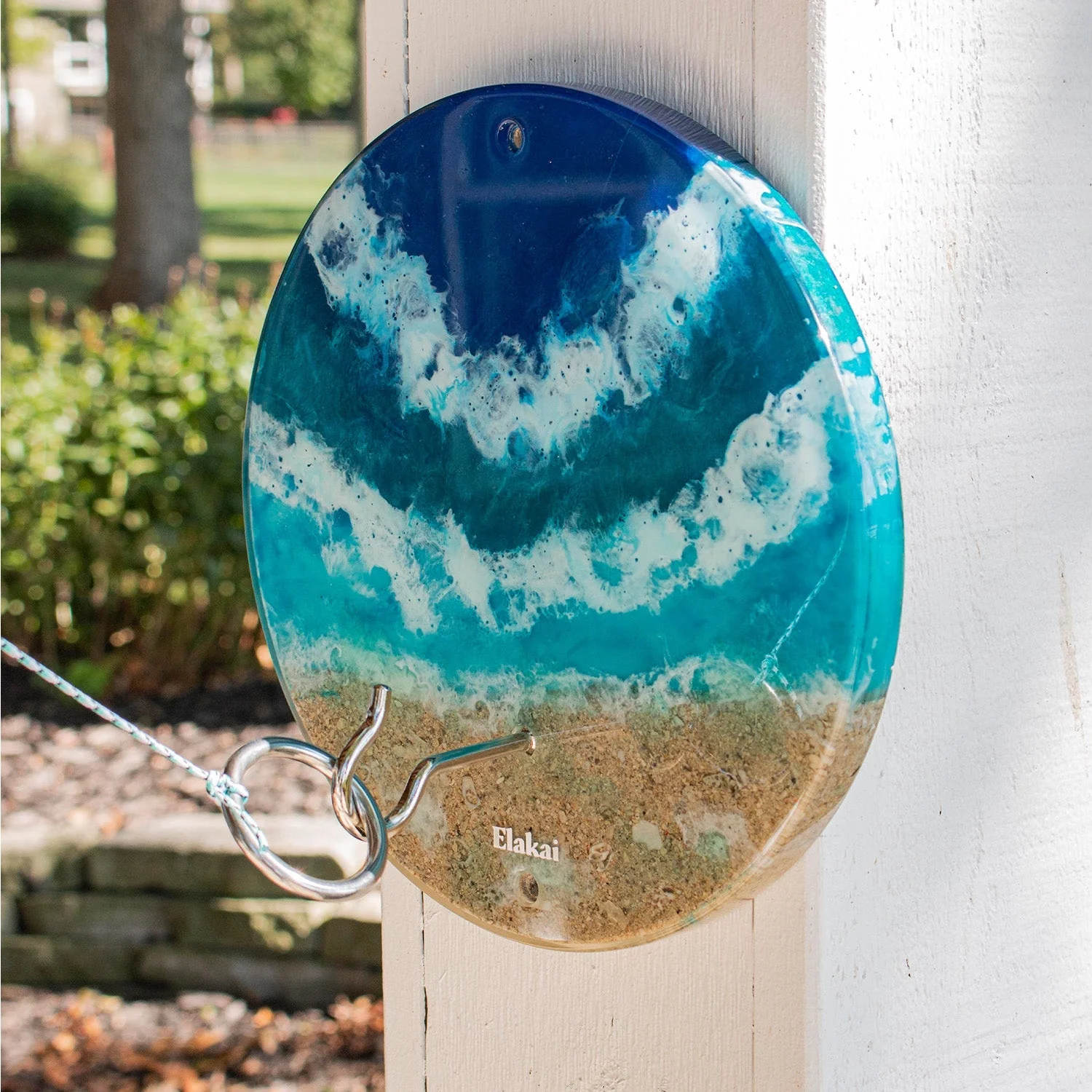 Hook and Ring Toss Game with Resin and Epoxy Finish | The Beach Hook and Ring Game - Image 2