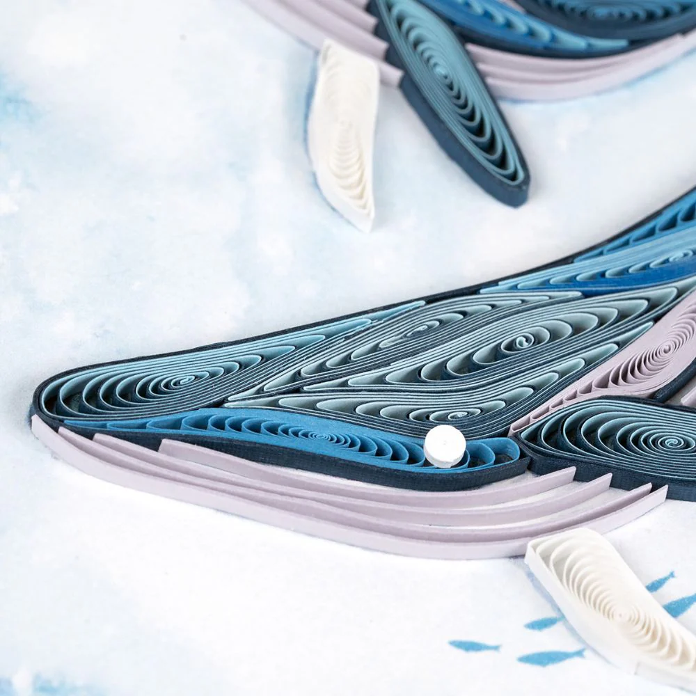 Humpback Whales Quilled Greeting Card - Image 3