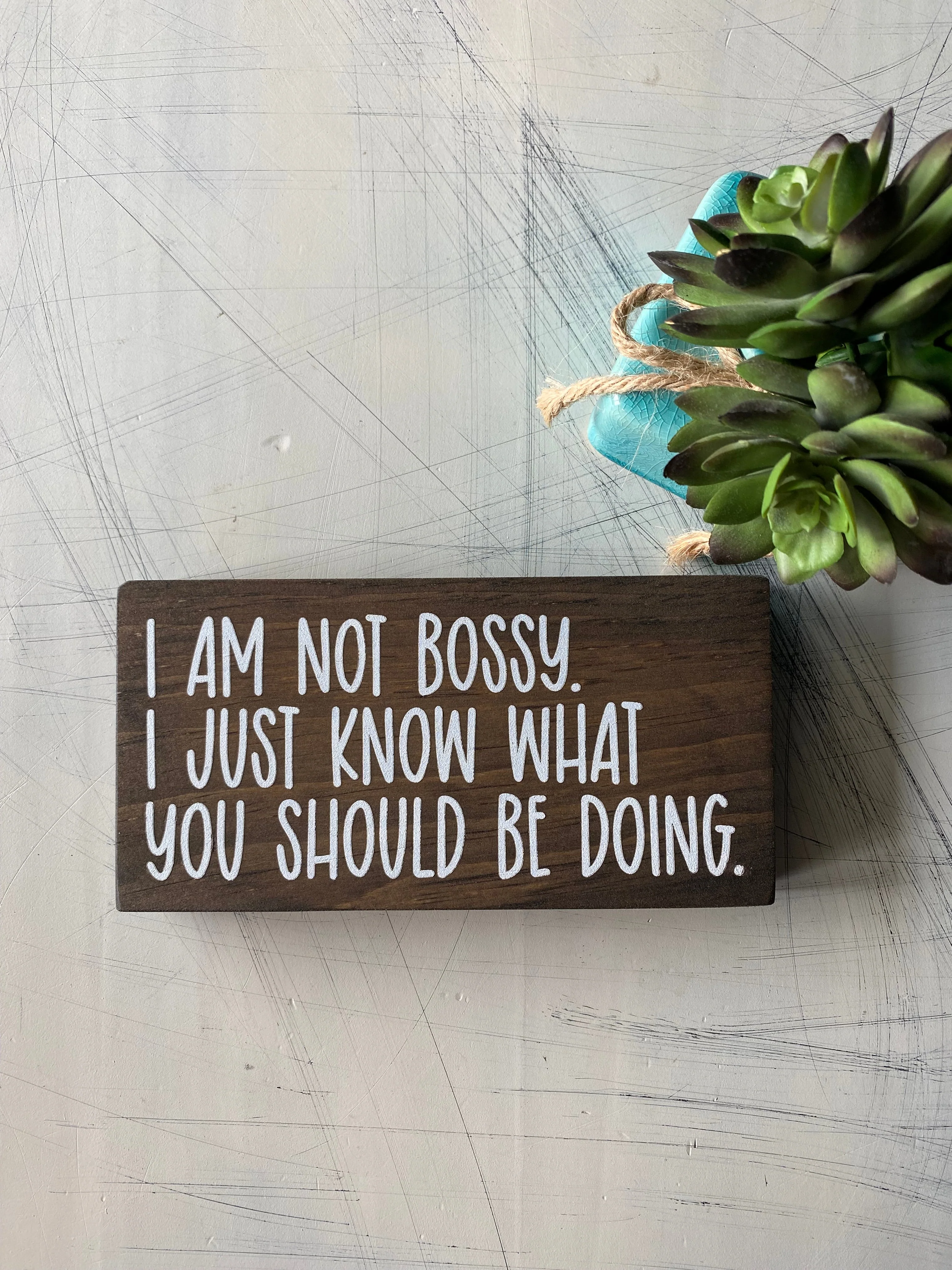 I am not bossy, I just know what you should be doing