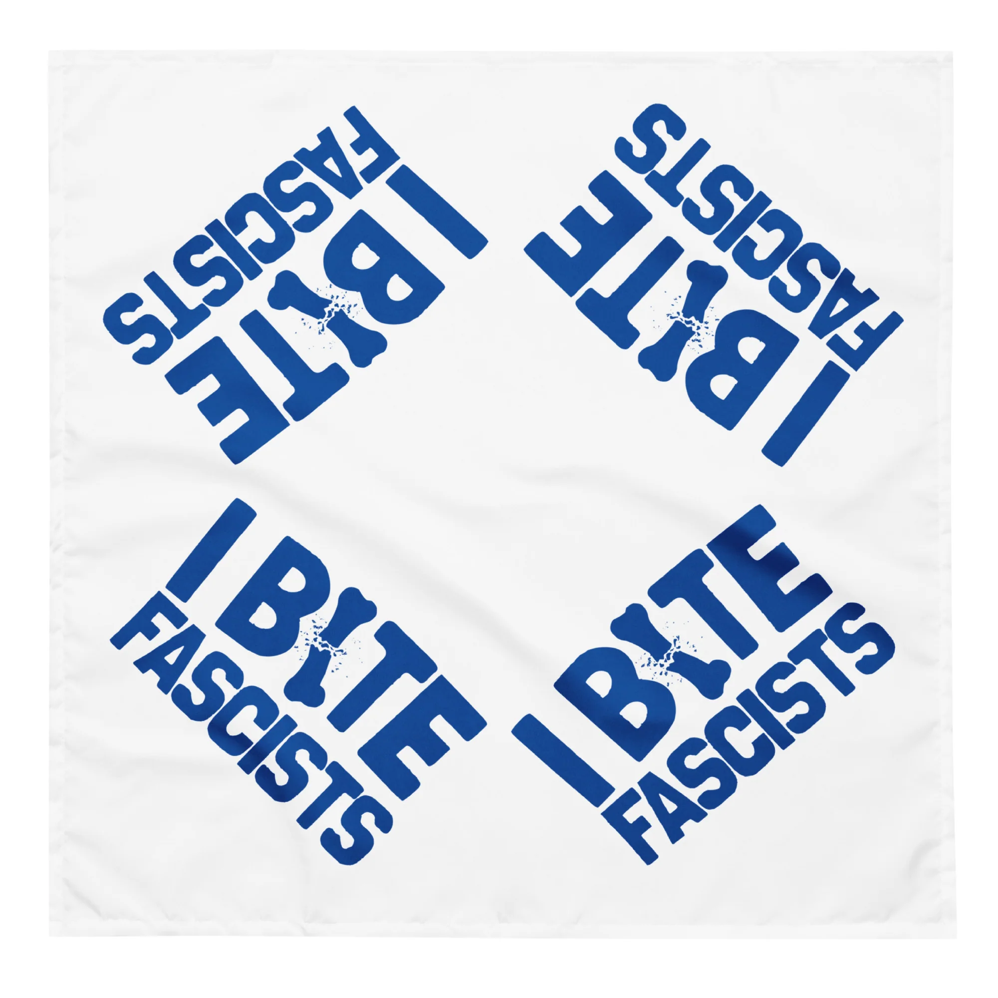 I Bite Fascists Pet Bandana - Image 3