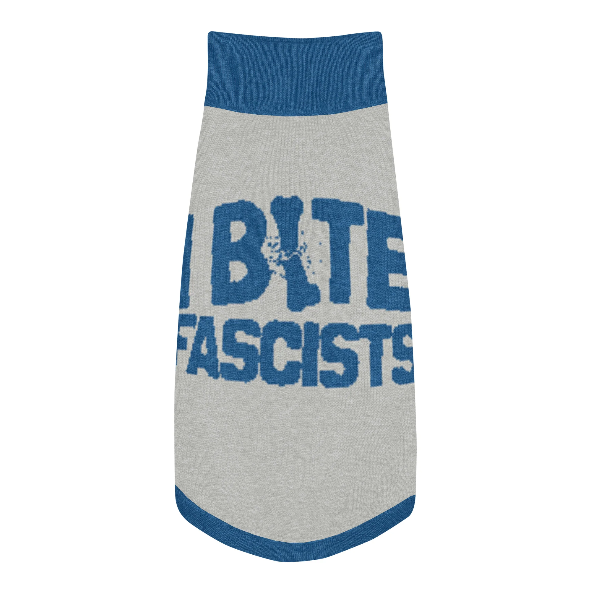 I Bite Fascists Knitted Pet Sweater - Image 8