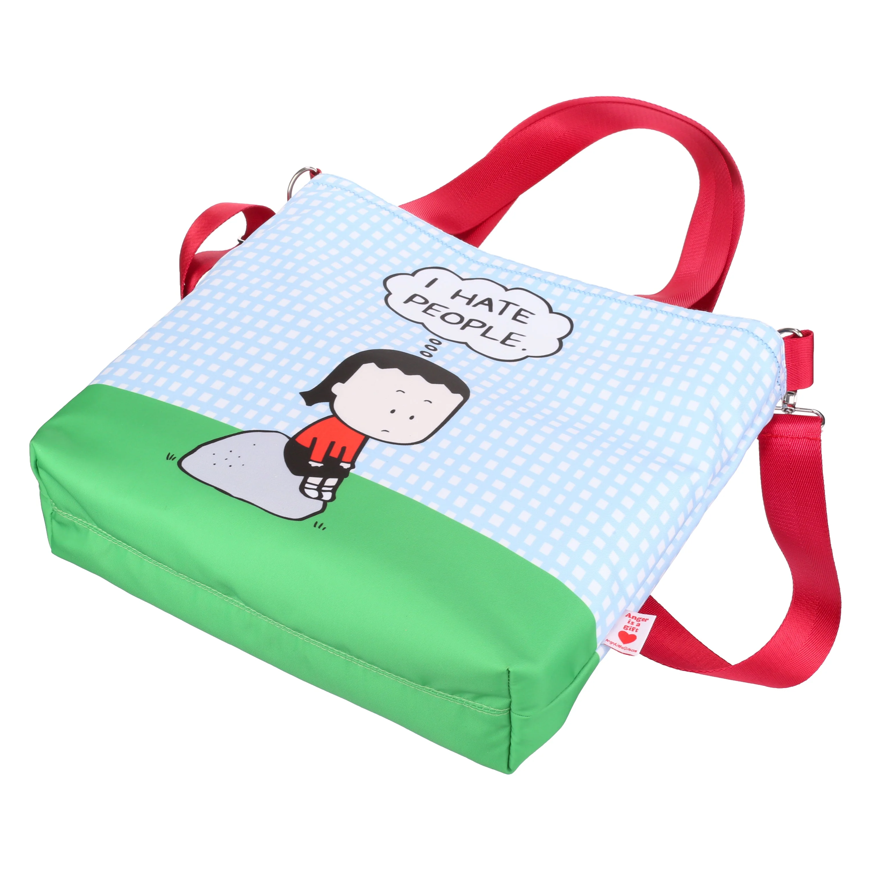 I Hate People crossbody tote bag - Image 2
