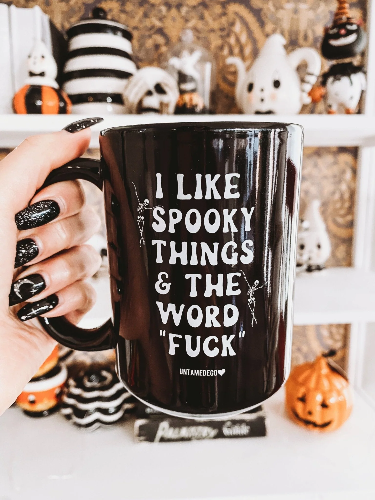 I Like Spooky Things & The Word Fuck Halloween Mug - Image 2