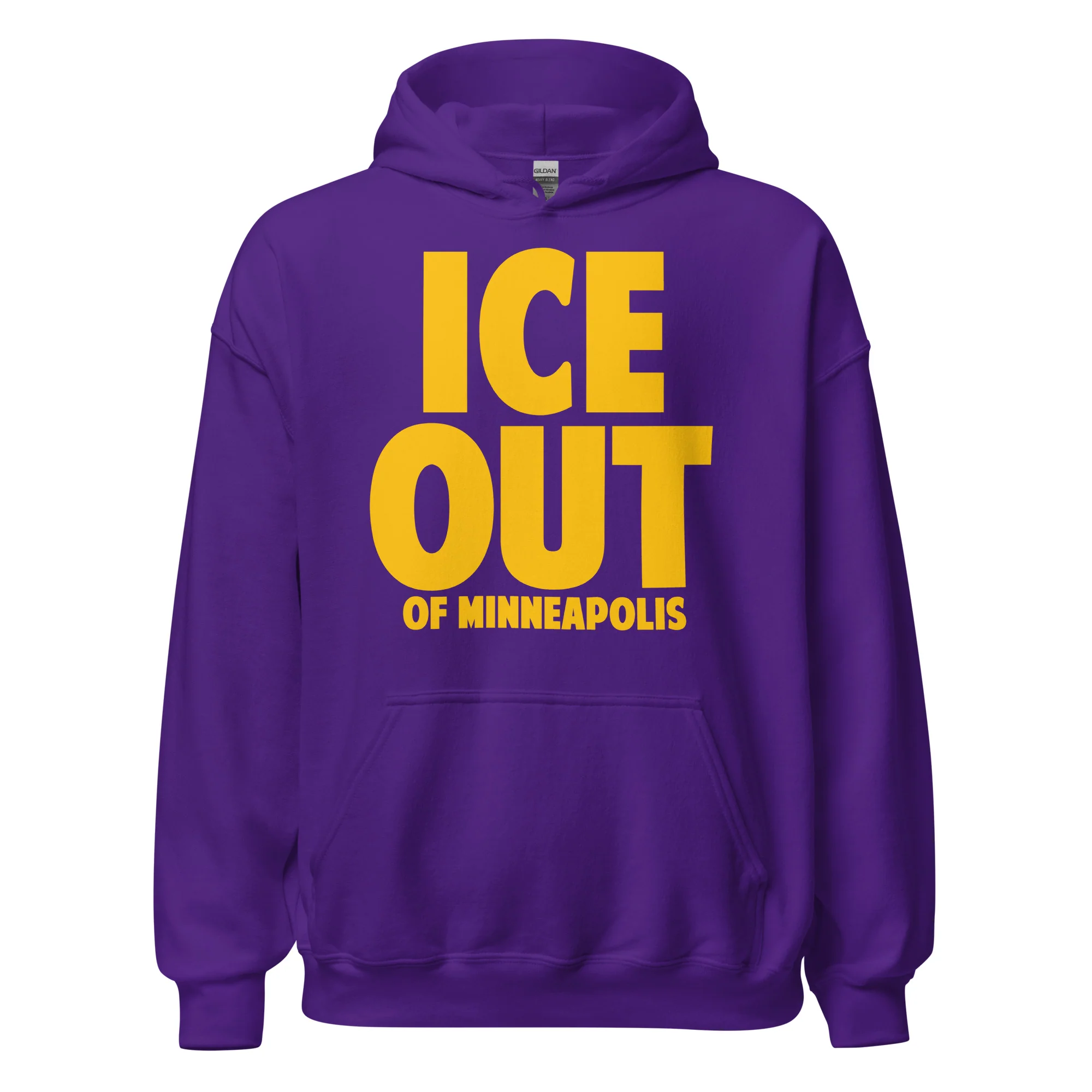 ICE Out of Minneapolis Gold Print Hoodie - Image 2