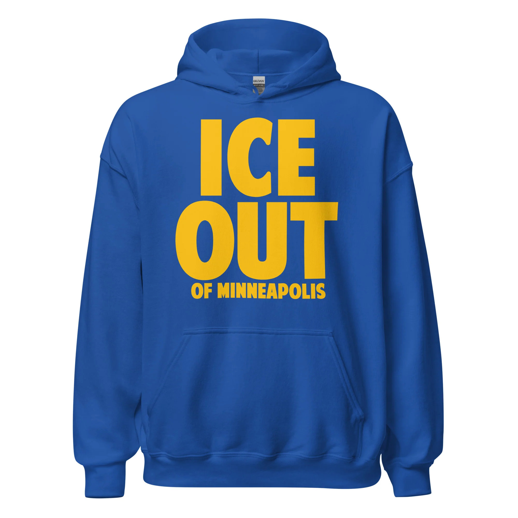ICE Out of Minneapolis Gold Print Hoodie - Image 4