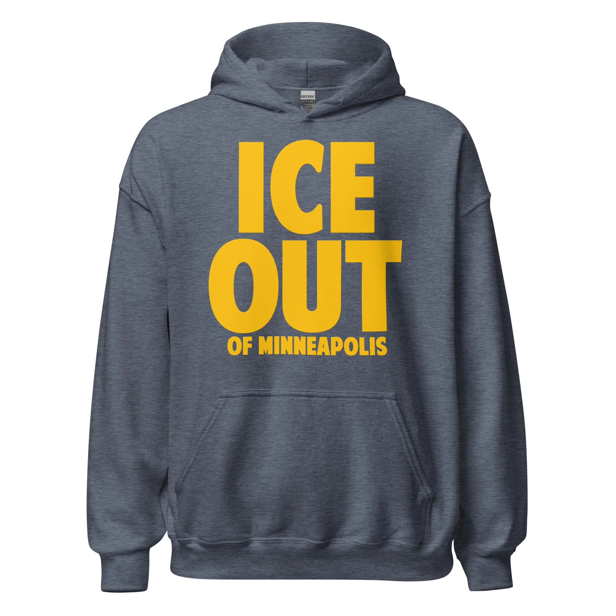 ICE Out of Minneapolis Gold Print Hoodie - Image 5