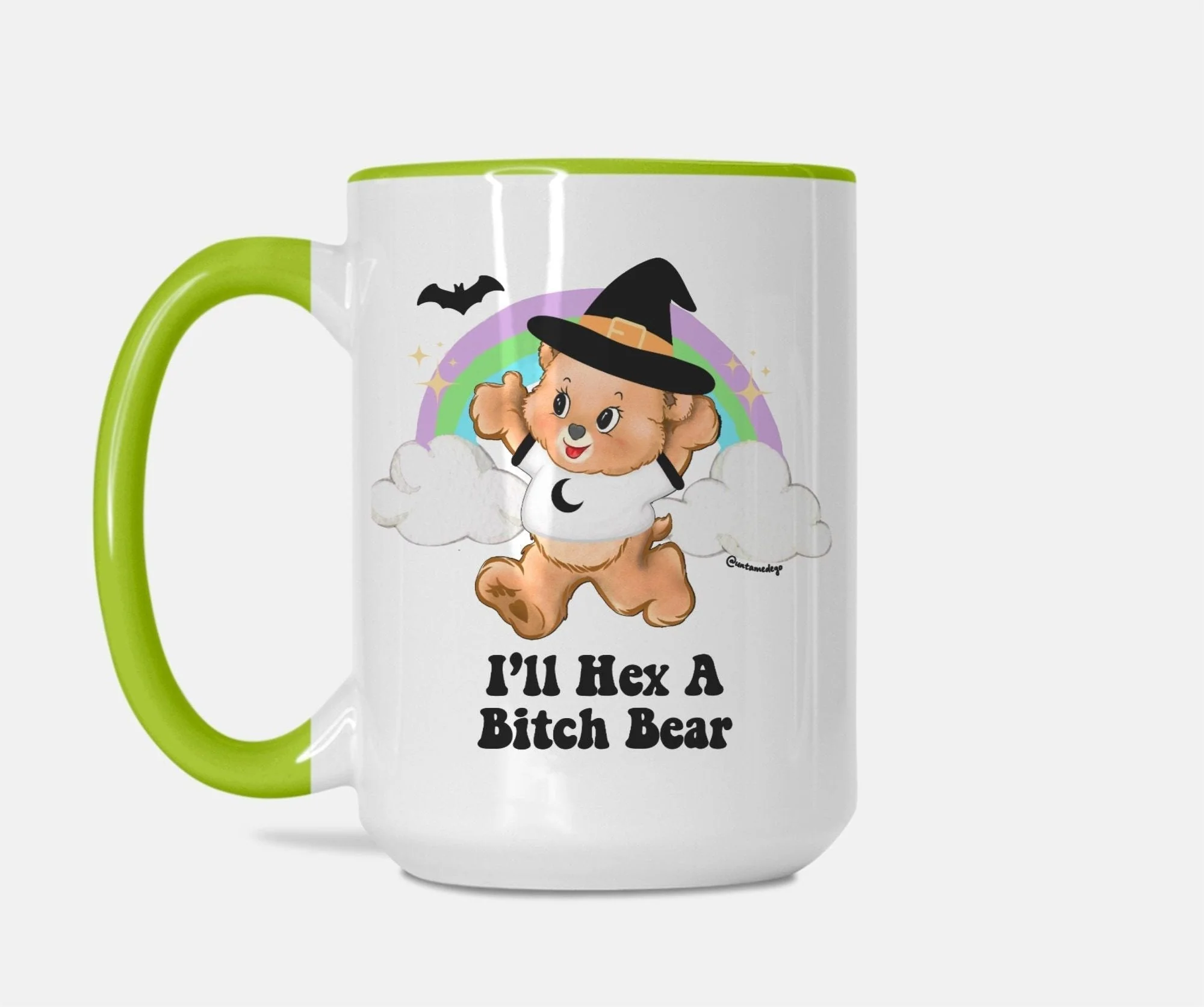 I'll Hex A Bitch Bear Lolly The Bear Halloween Mug - Image 2