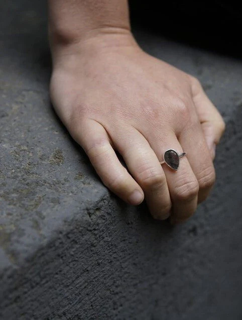 In Love and Labradorite Sterling Ring - Image 2
