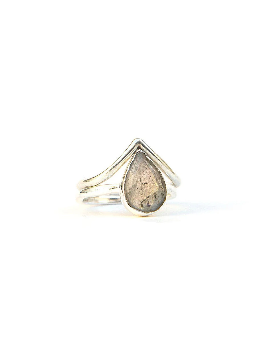 In Love and Labradorite Sterling Ring - Image 3