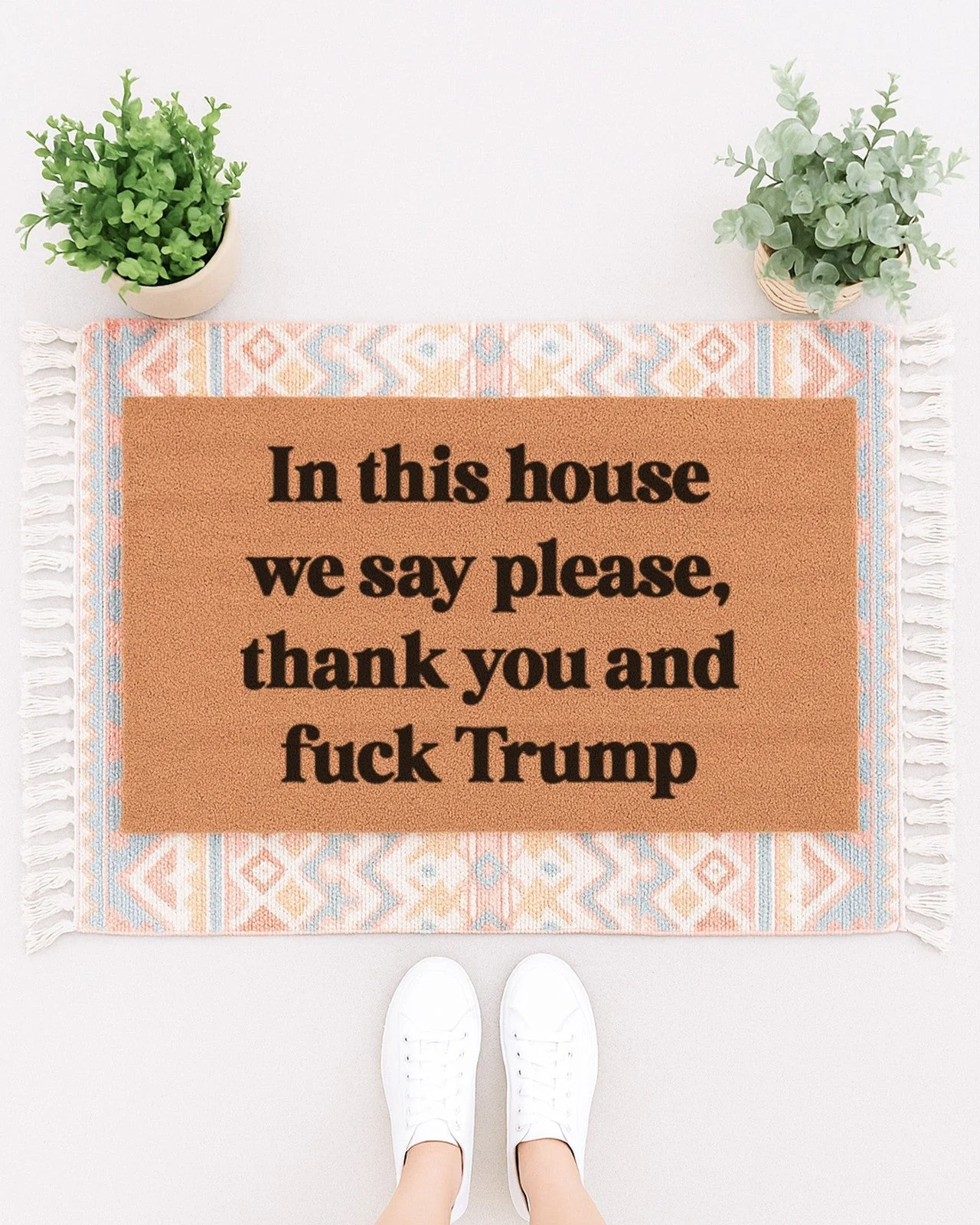 In This House Anti Trump Doormat