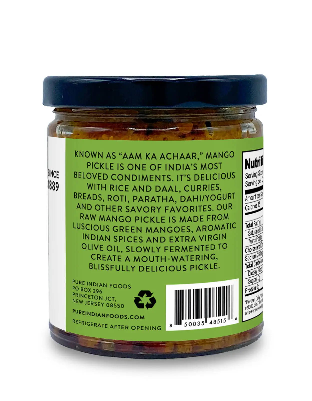 Indian Raw Mango Pickle - Limited Edition, Seasonal - 9 oz - Image 3