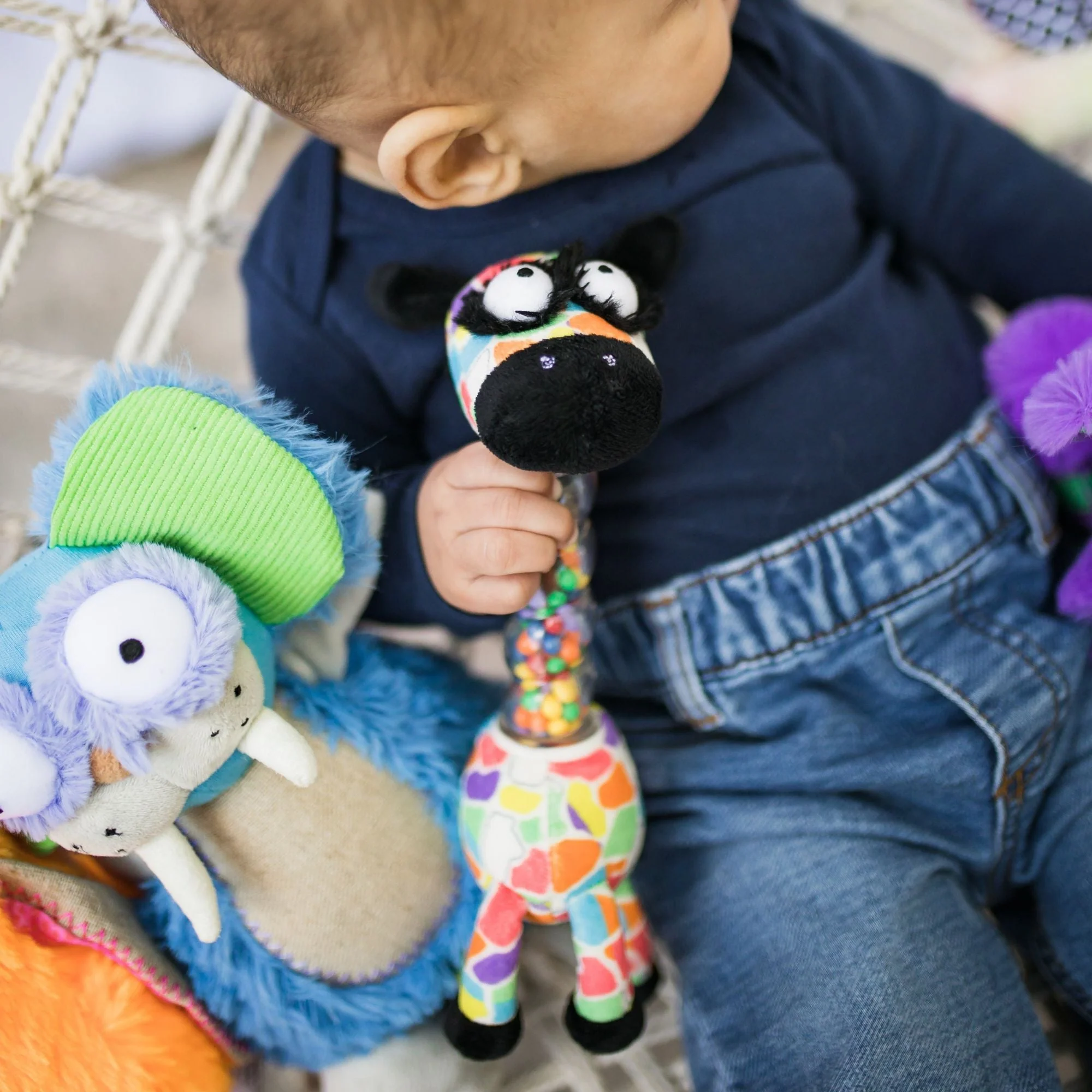 Jaffy the Fringe Footed Giraffe Hand Rattle Jingle Jangle Activity Toy - Image 8