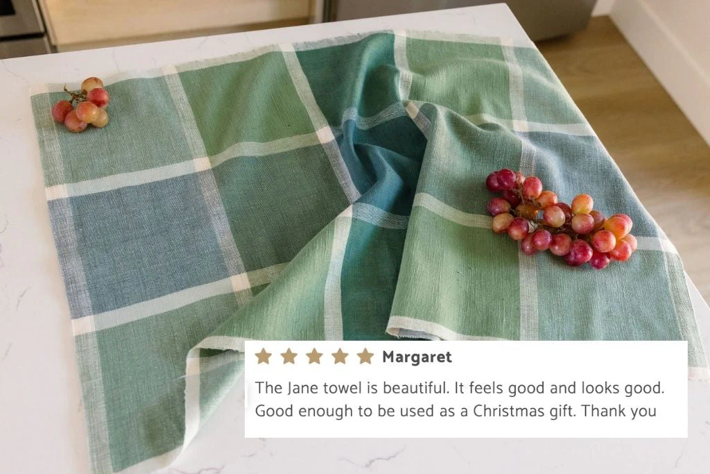 Jane Handwoven Ethiopian Cotton Kitchen Towel - Image 3
