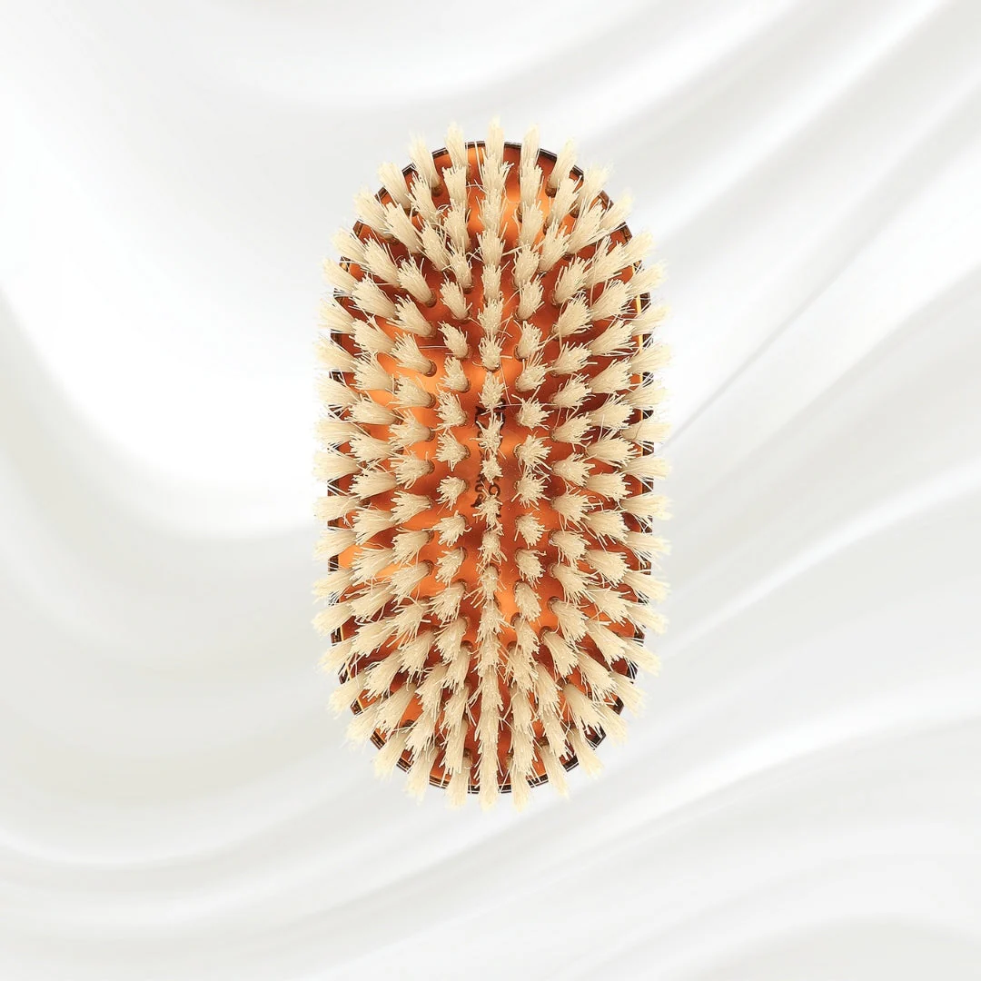 Jaspè Military Natural Bristle Brush - Men's Hair & Beard Grooming - Image 5