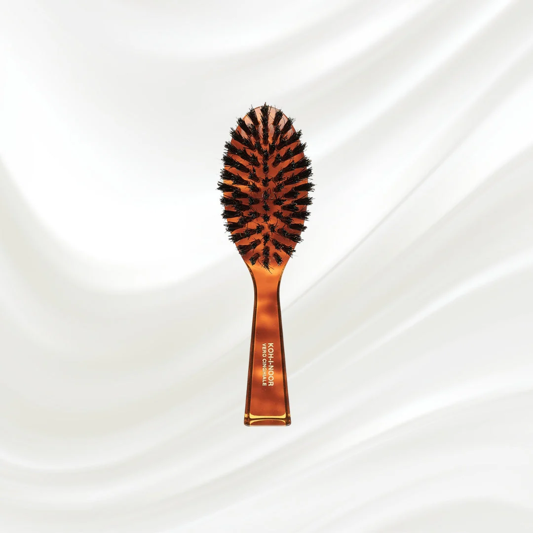 Jaspè Oval Boar Bristle Brush - Natural Shine & Scalp Stimulation for Hair & Beard - Image 6