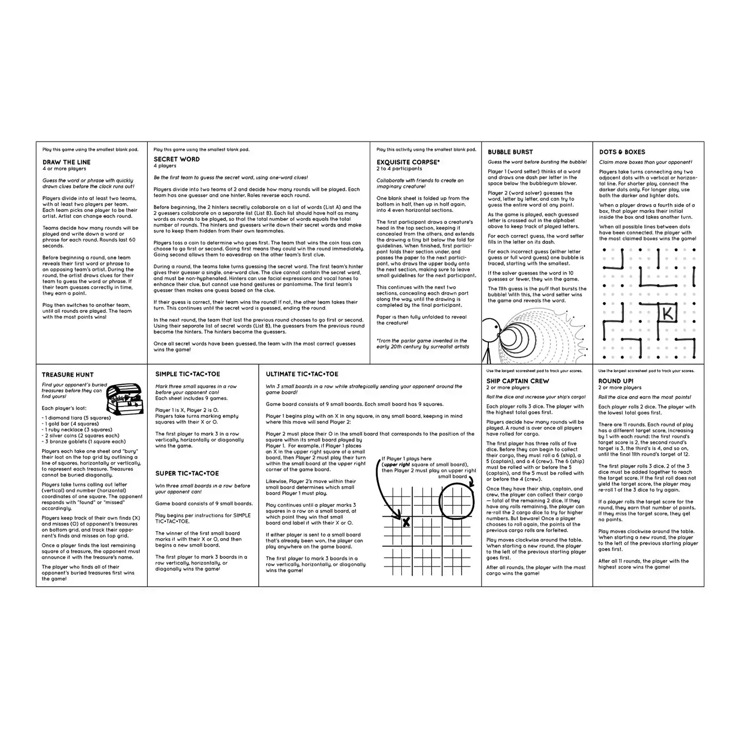 Jotblock Portable Stacked Pads Game Set - Image 4