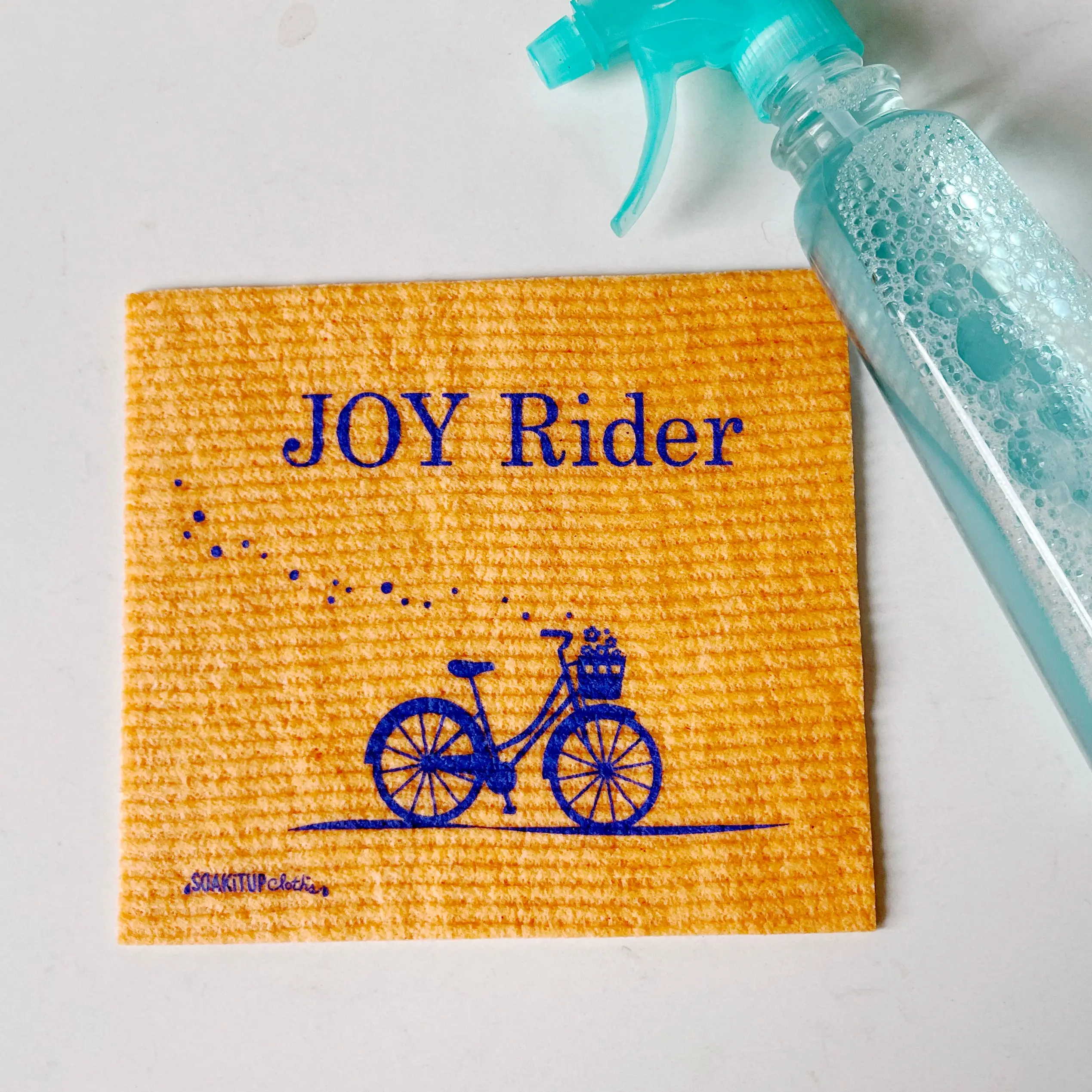 Joy Rider Bicycle Swedish Dishcloth – Eco Gift for Cyclists | Soak iT Up - Image 3