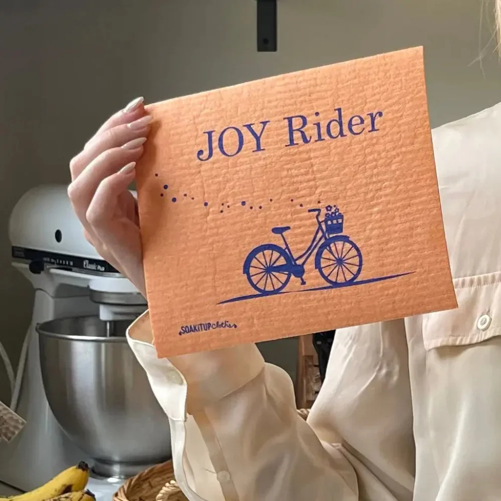 Joy Rider Bicycle Swedish Dishcloth – Eco Gift for Cyclists | Soak iT Up - Image 5