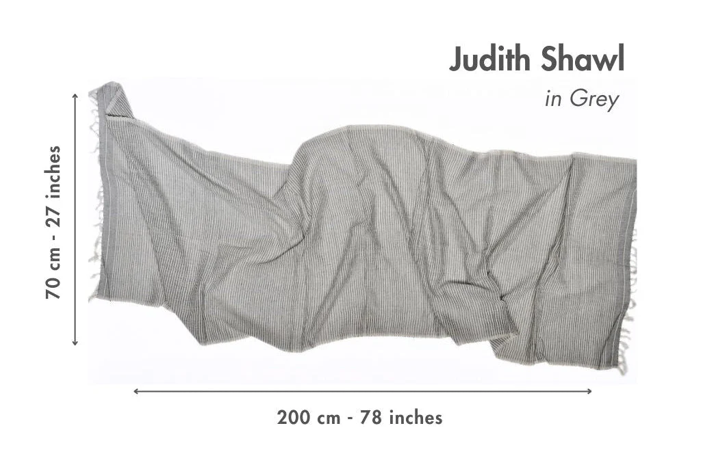 Judith Handwoven Ethiopian Cotton Shawl - Image 10