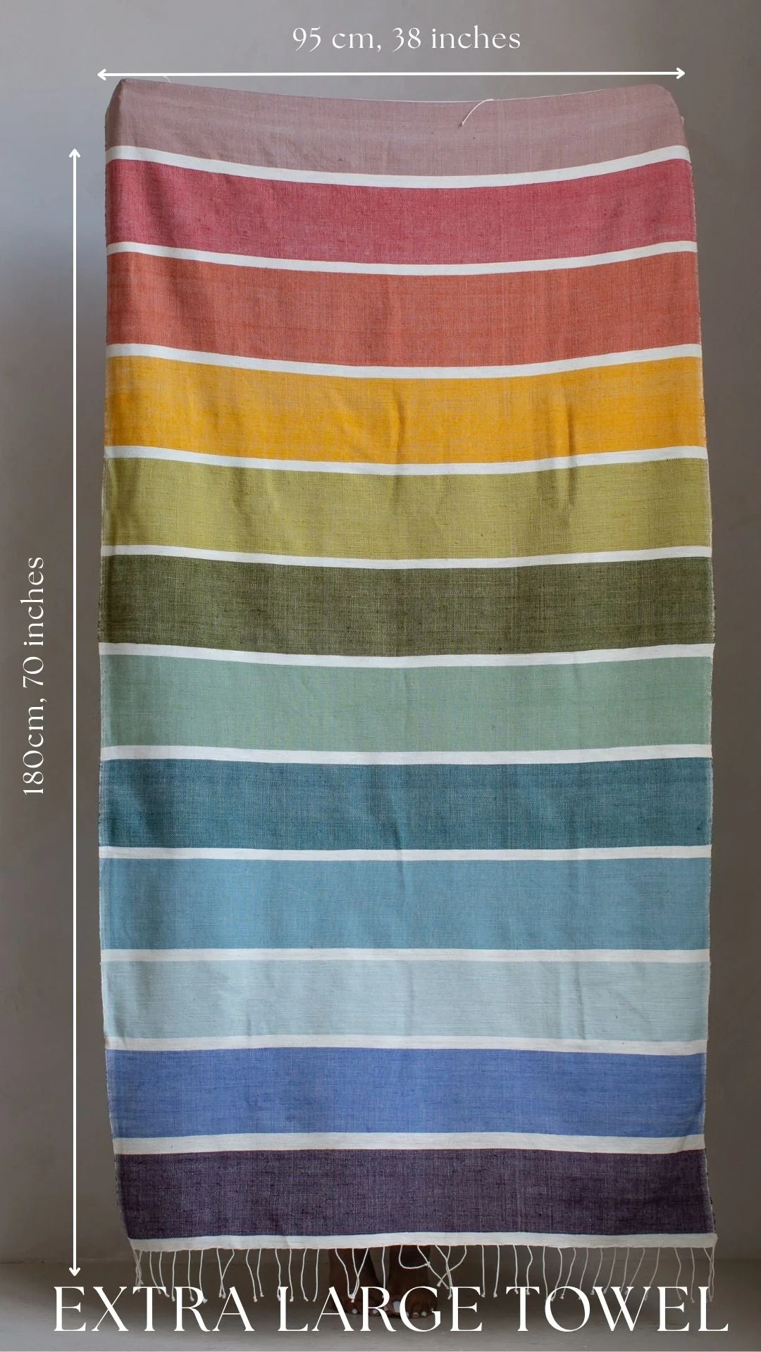 Kalam Handwoven Ethiopian Cotton Bath Towel - Image 4